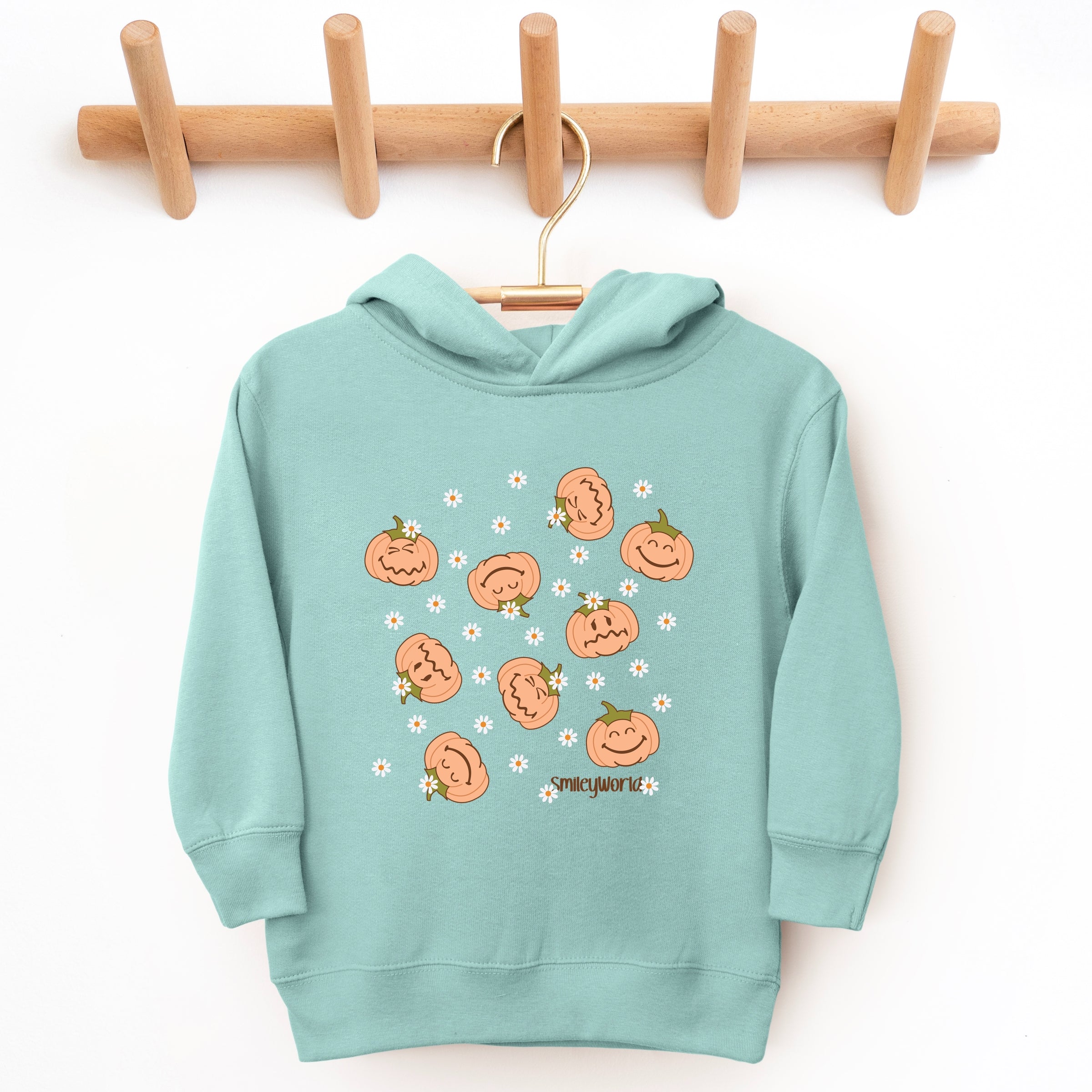 SmileyWorld Pumpkin Collage Daisies - Toddler Hoodie