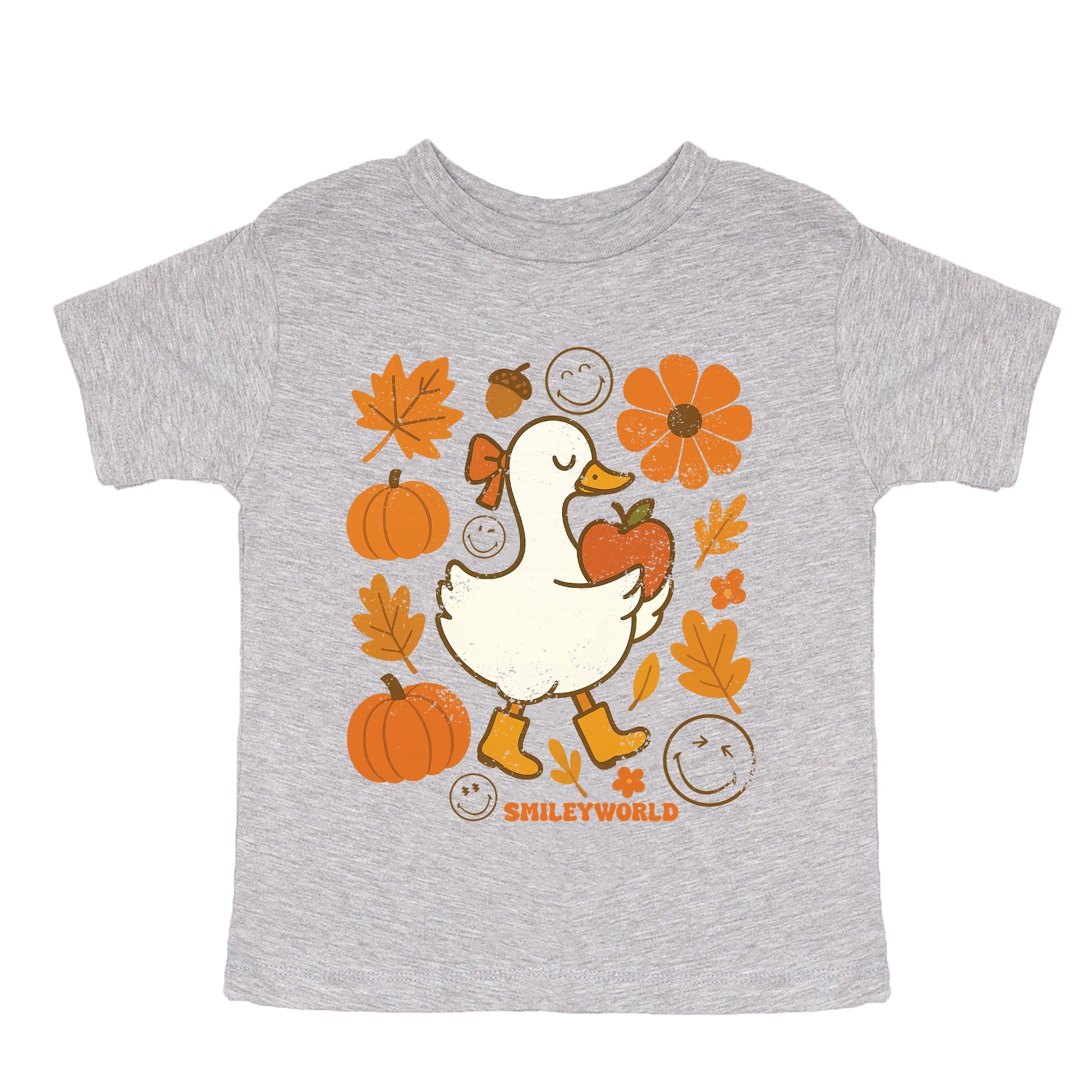 SmileyWorld Goose Autumn - Youth Short Sleeve Graphic T-Shirt and Toddler Short Sleeve Graphic T-Shirt