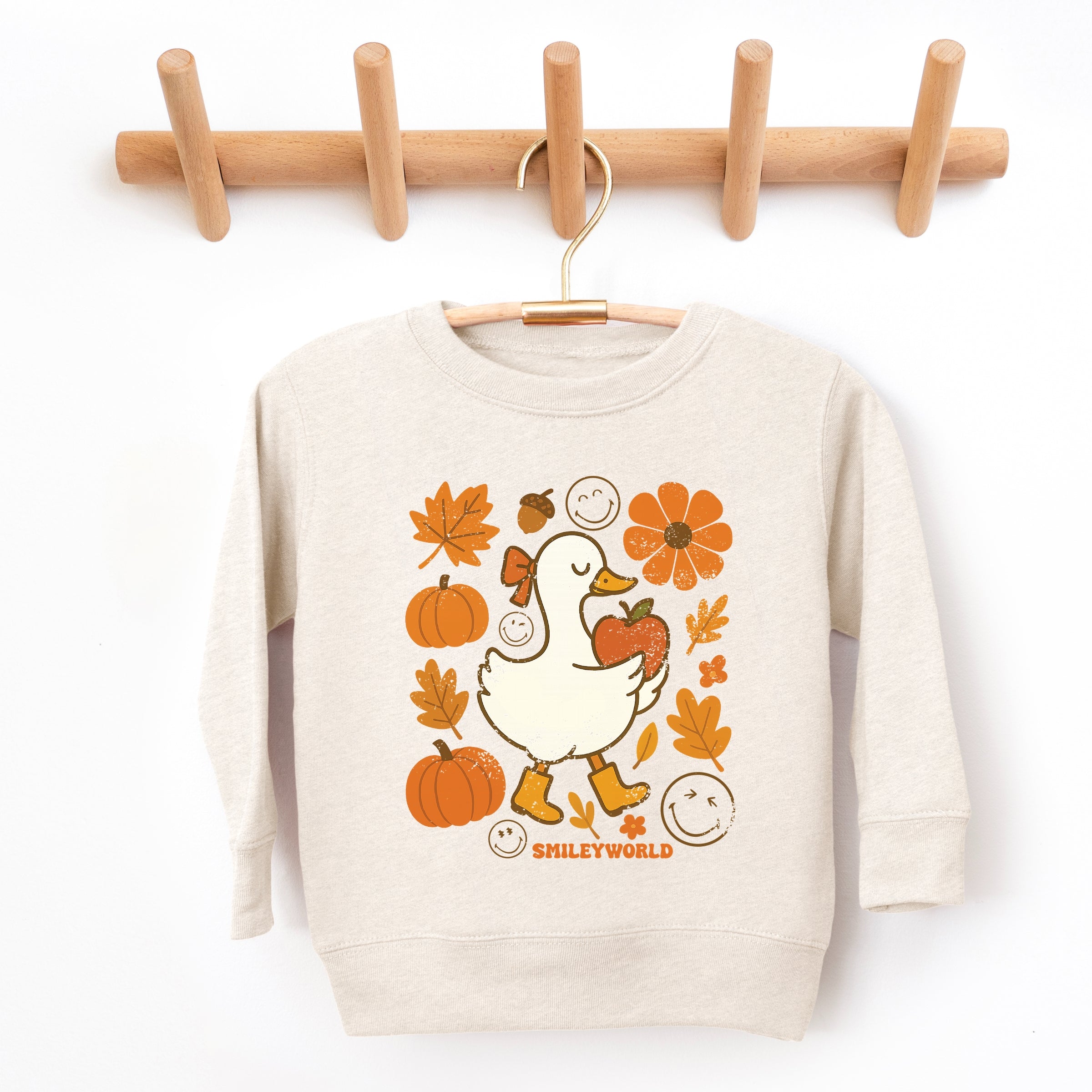 SmileyWorld Goose Autumn - Toddler Graphic Sweatshirt and Youth Graphic Sweatshirt
