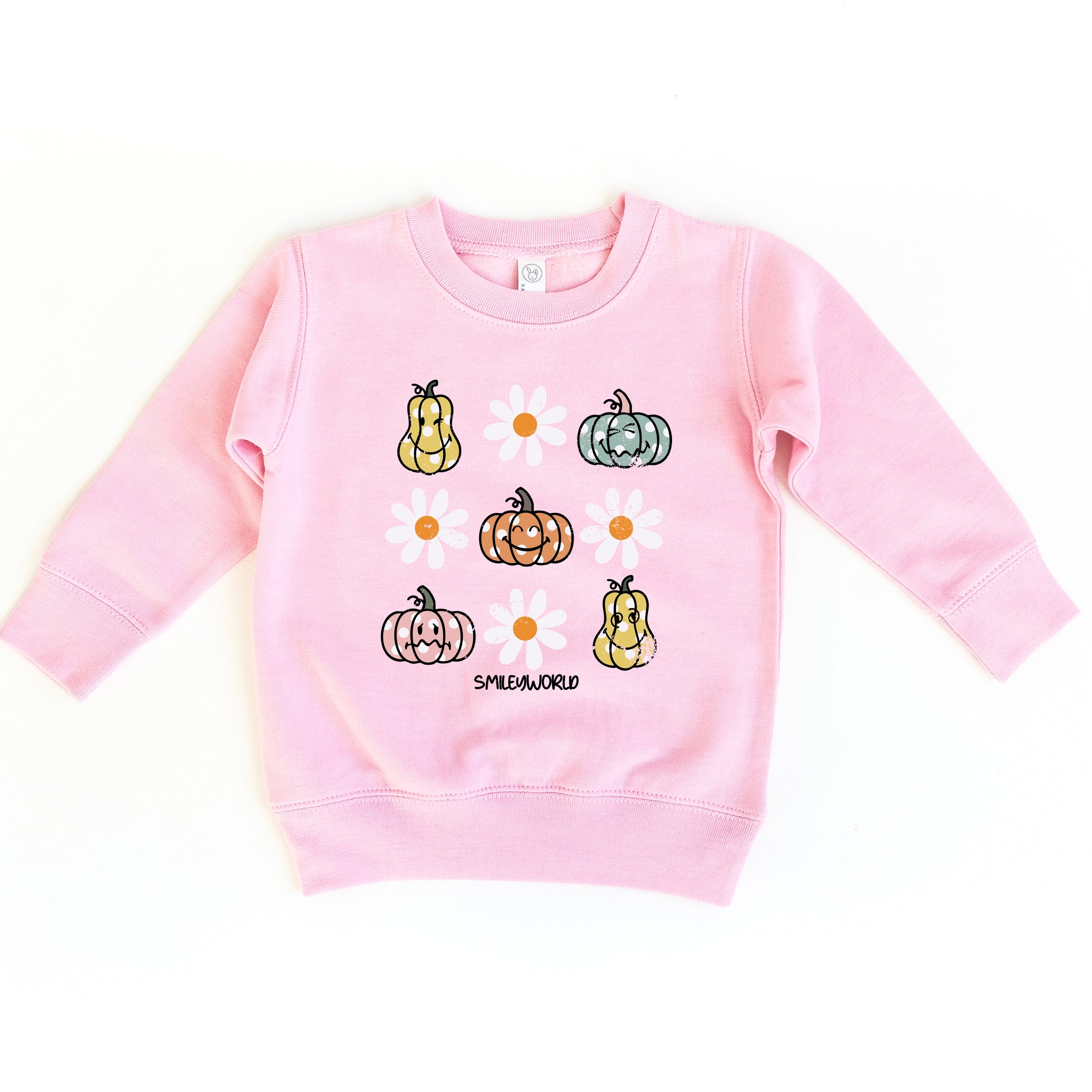 SmileyWorld Pumpkin Daisies Chart - Toddler Graphic Sweatshirt and Youth Graphic Sweatshirt