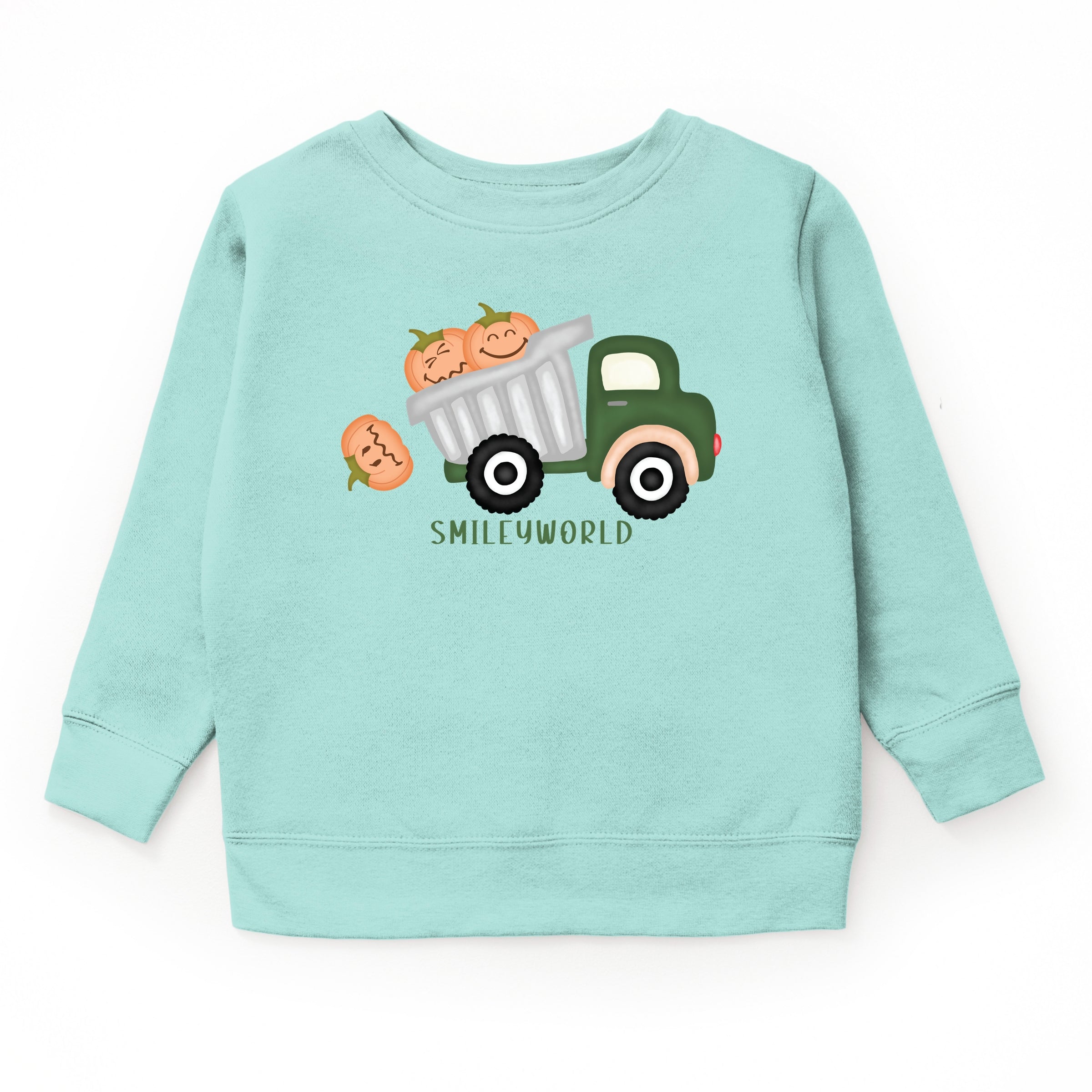 SmileyWorld Dump Truck Pumpkins - Toddler Sweatshirt and Youth Sweatshirt