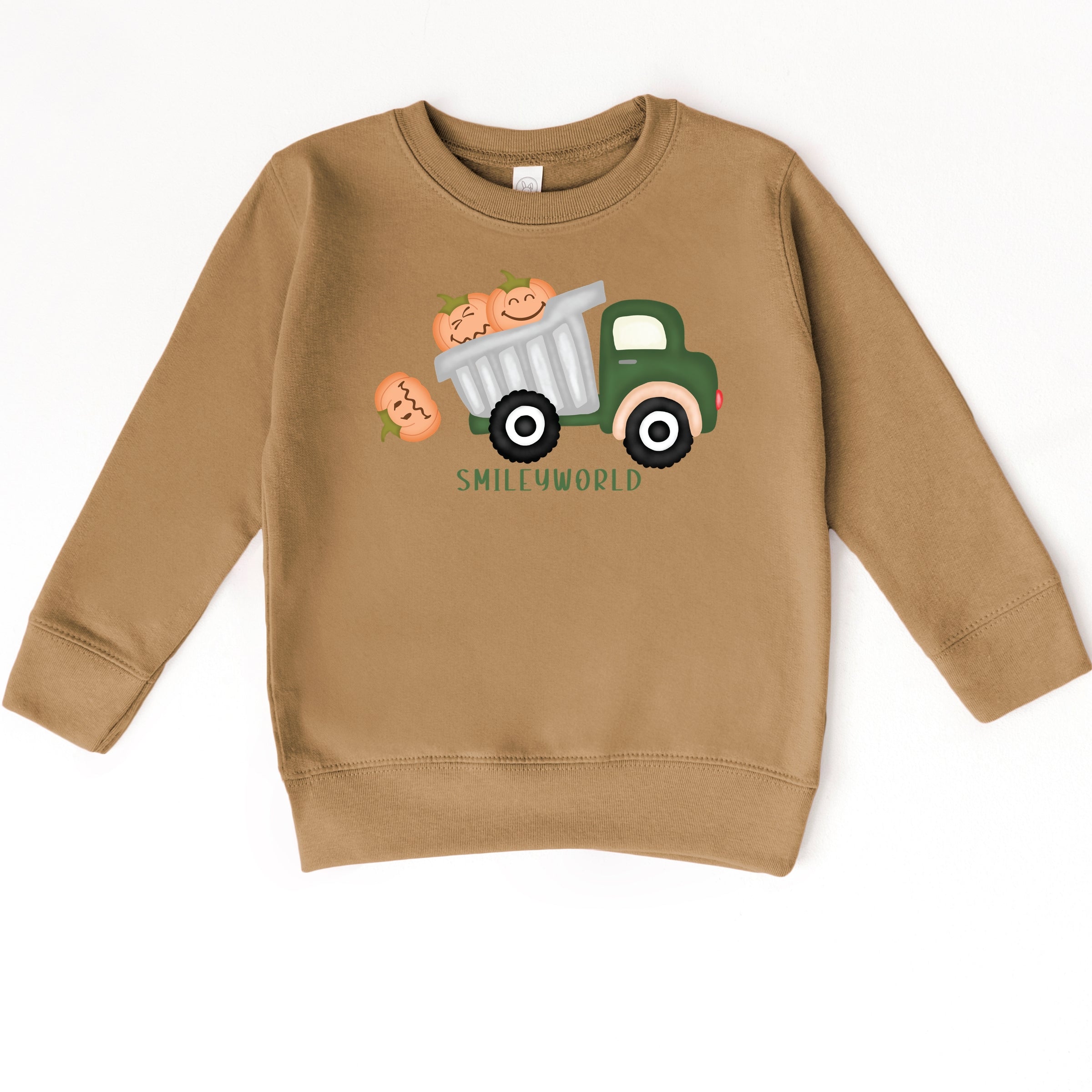 SmileyWorld Dump Truck Pumpkins - Toddler Sweatshirt and Youth Sweatshirt
