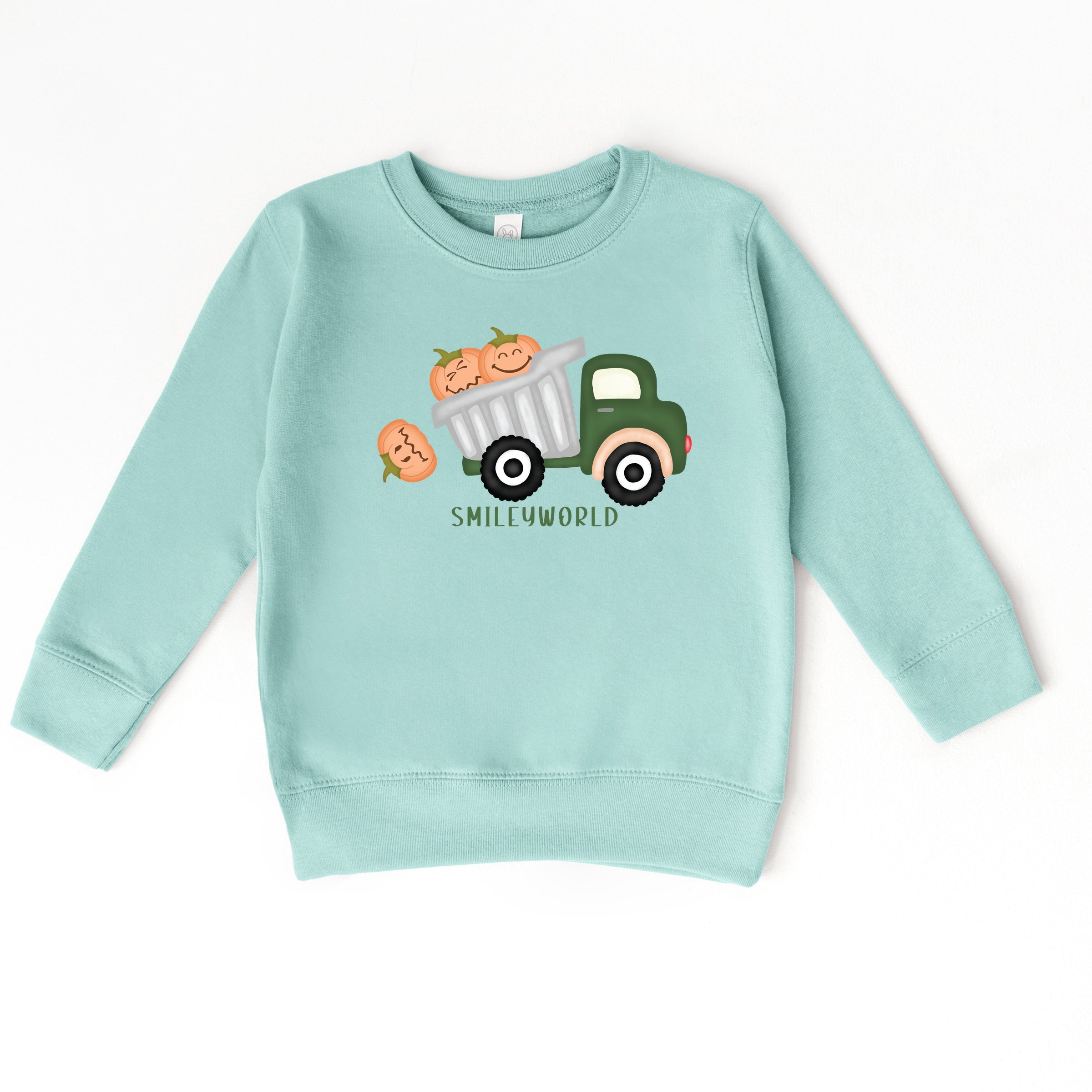 SmileyWorld Dump Truck Pumpkins - Toddler Sweatshirt and Youth Sweatshirt