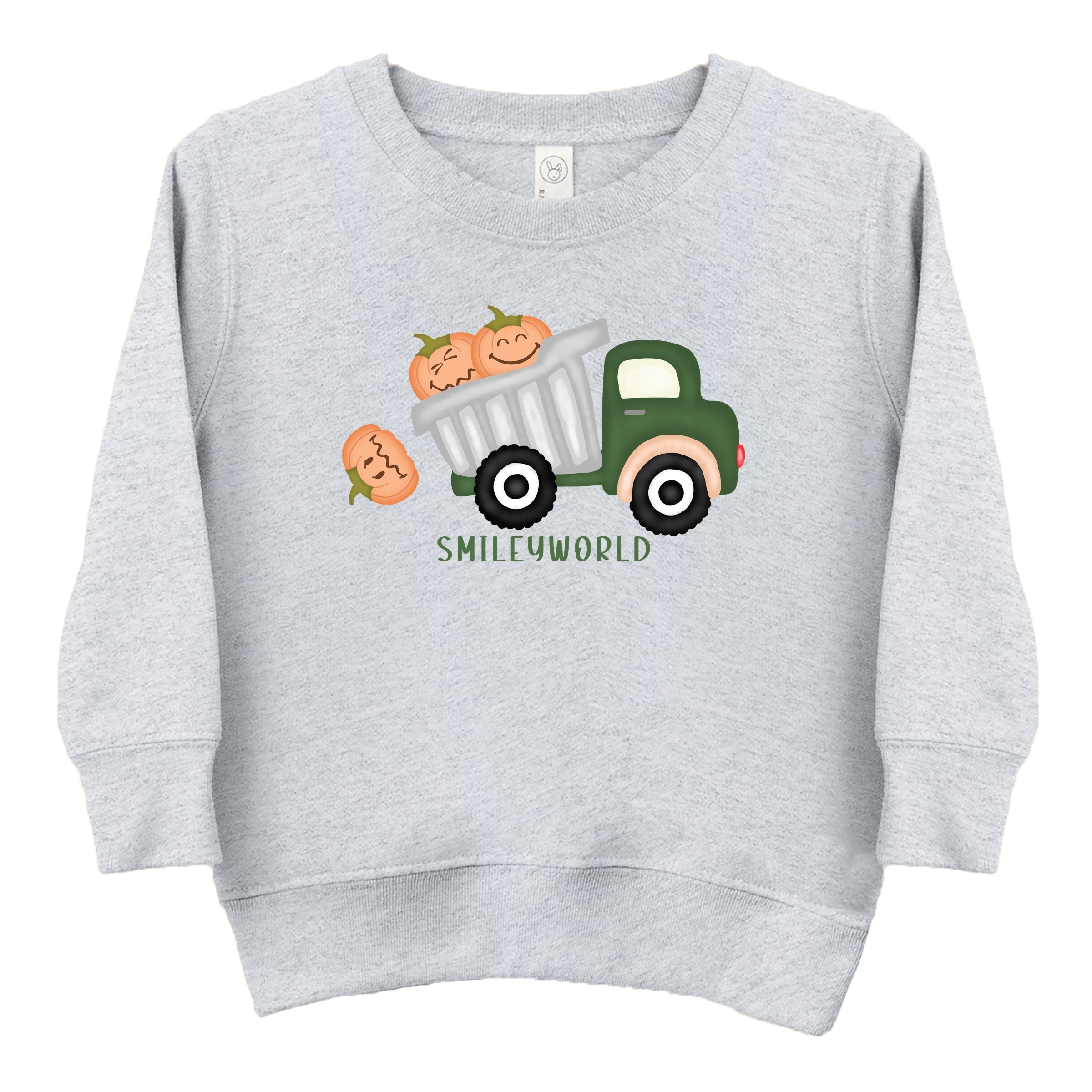 SmileyWorld Dump Truck Pumpkins - Toddler Sweatshirt and Youth Sweatshirt