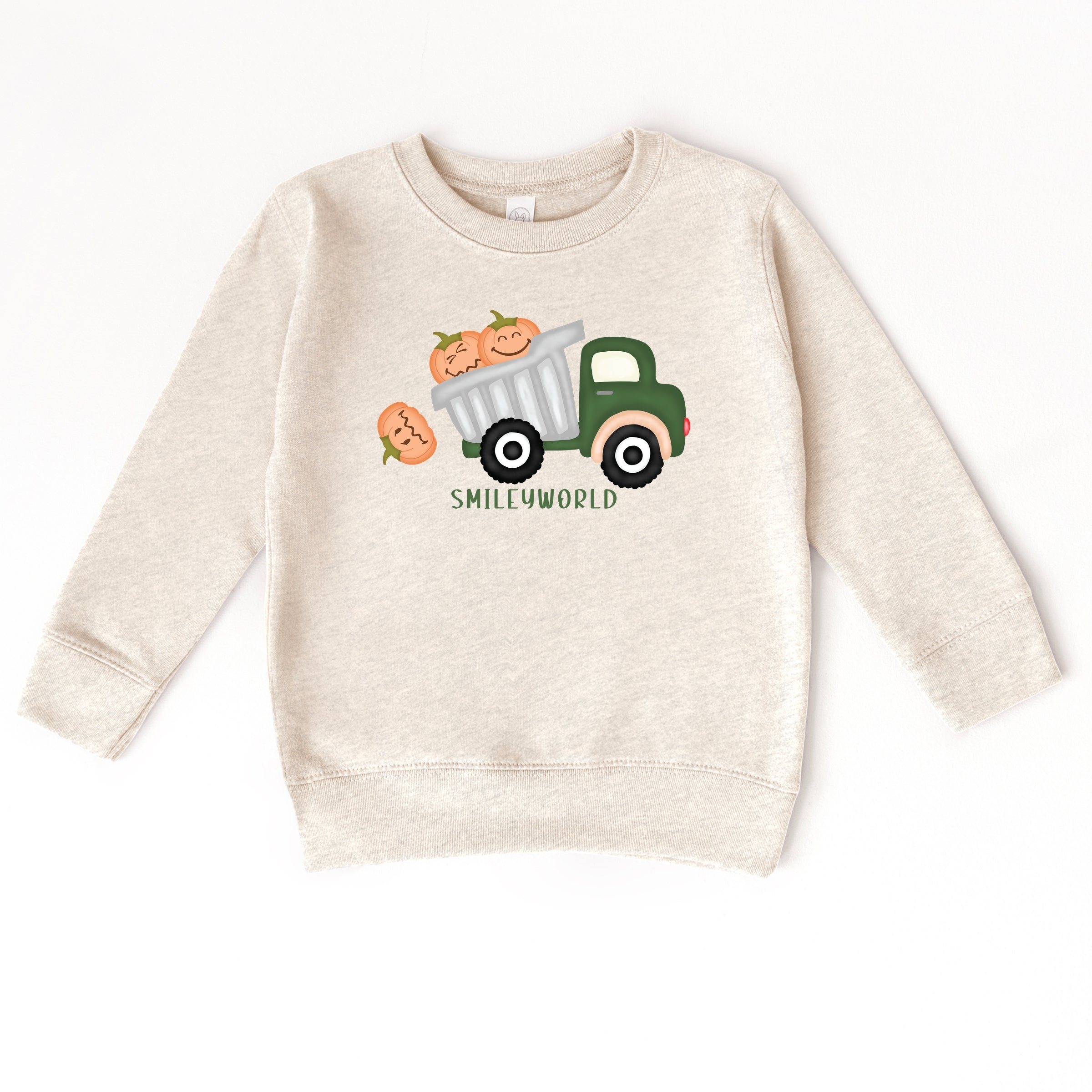 SmileyWorld Dump Truck Pumpkins - Toddler Sweatshirt and Youth Sweatshirt