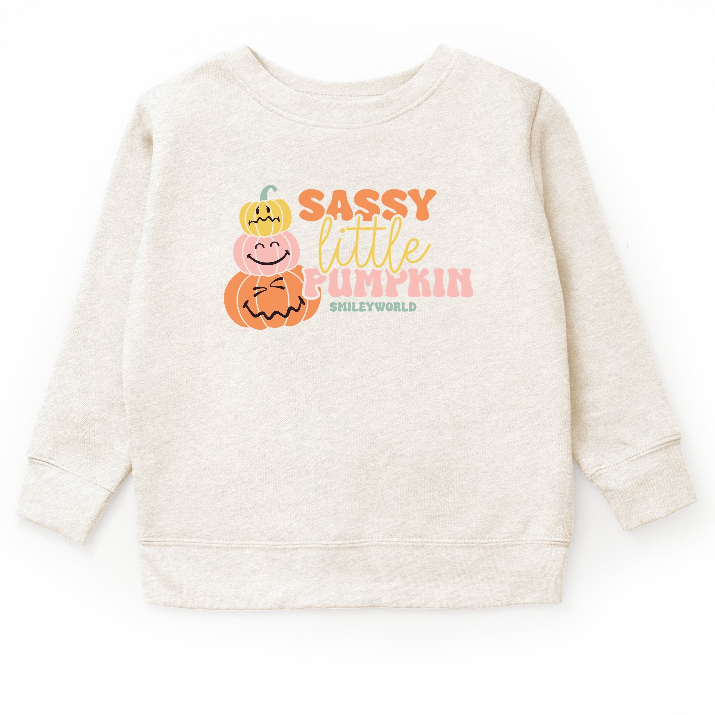 SmileyWorld Sassy Little Pumpkin - Toddler Graphic Sweatshirt and Youth Graphic Sweatshirt