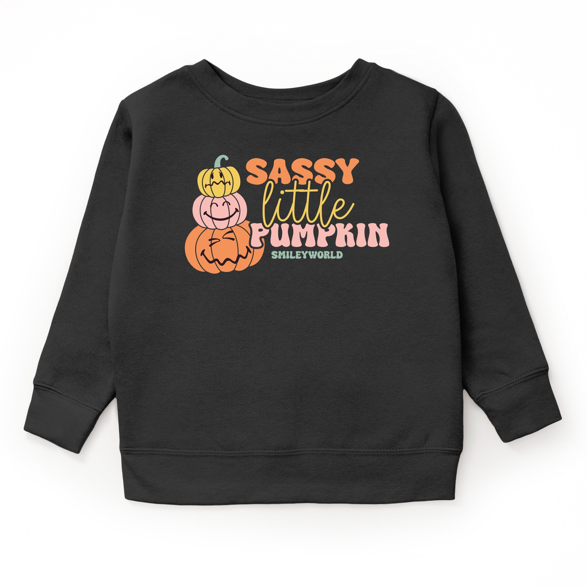 SmileyWorld Sassy Little Pumpkin - Toddler Graphic Sweatshirt and Youth Graphic Sweatshirt
