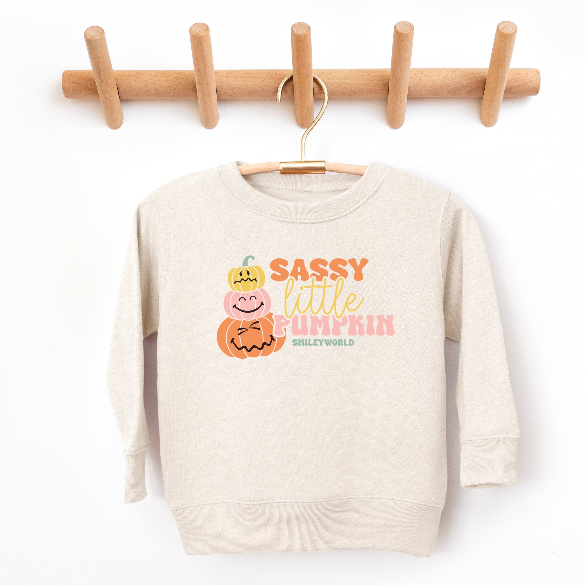 SmileyWorld Sassy Little Pumpkin - Toddler Graphic Sweatshirt and Youth Graphic Sweatshirt