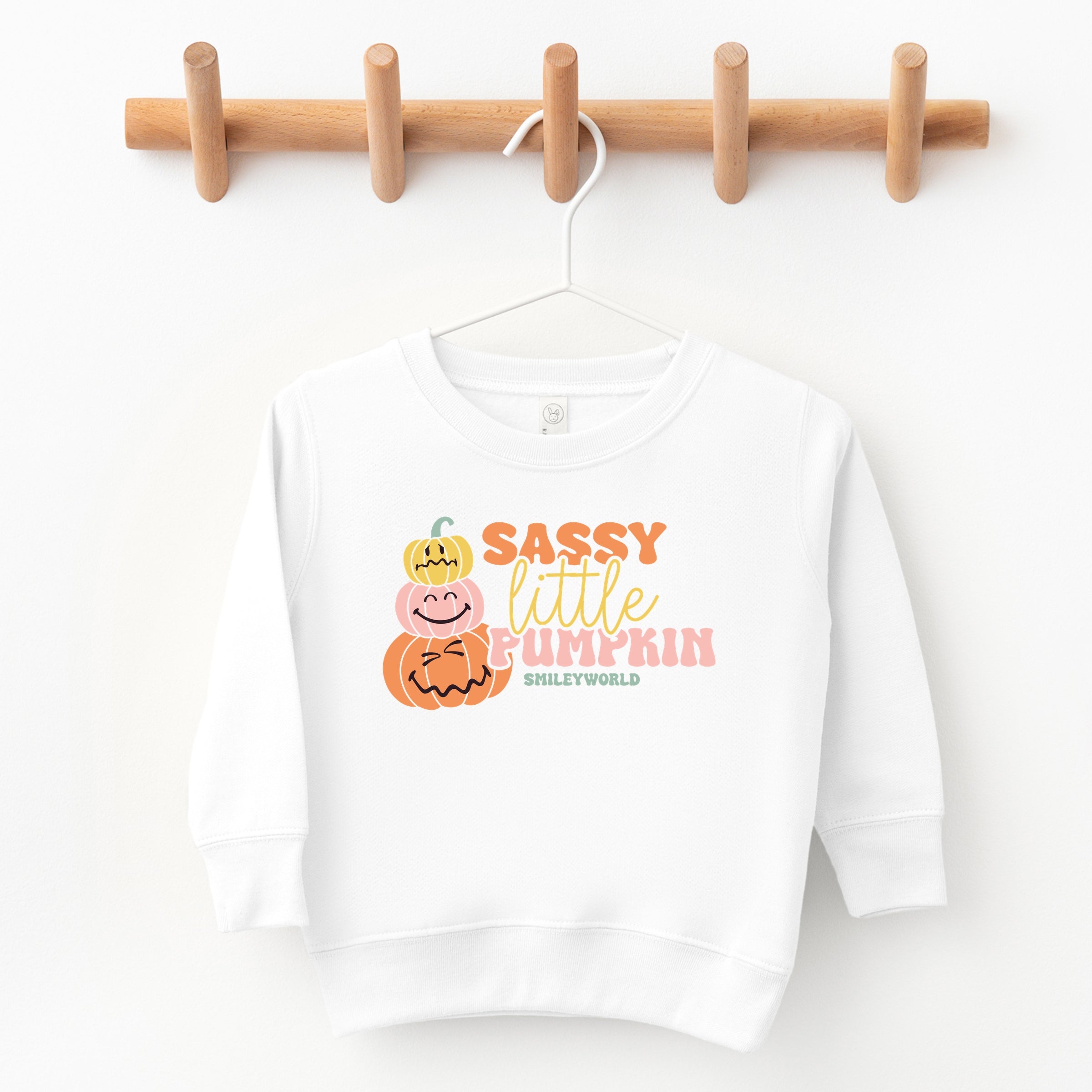 SmileyWorld Sassy Little Pumpkin - Toddler Graphic Sweatshirt and Youth Graphic Sweatshirt