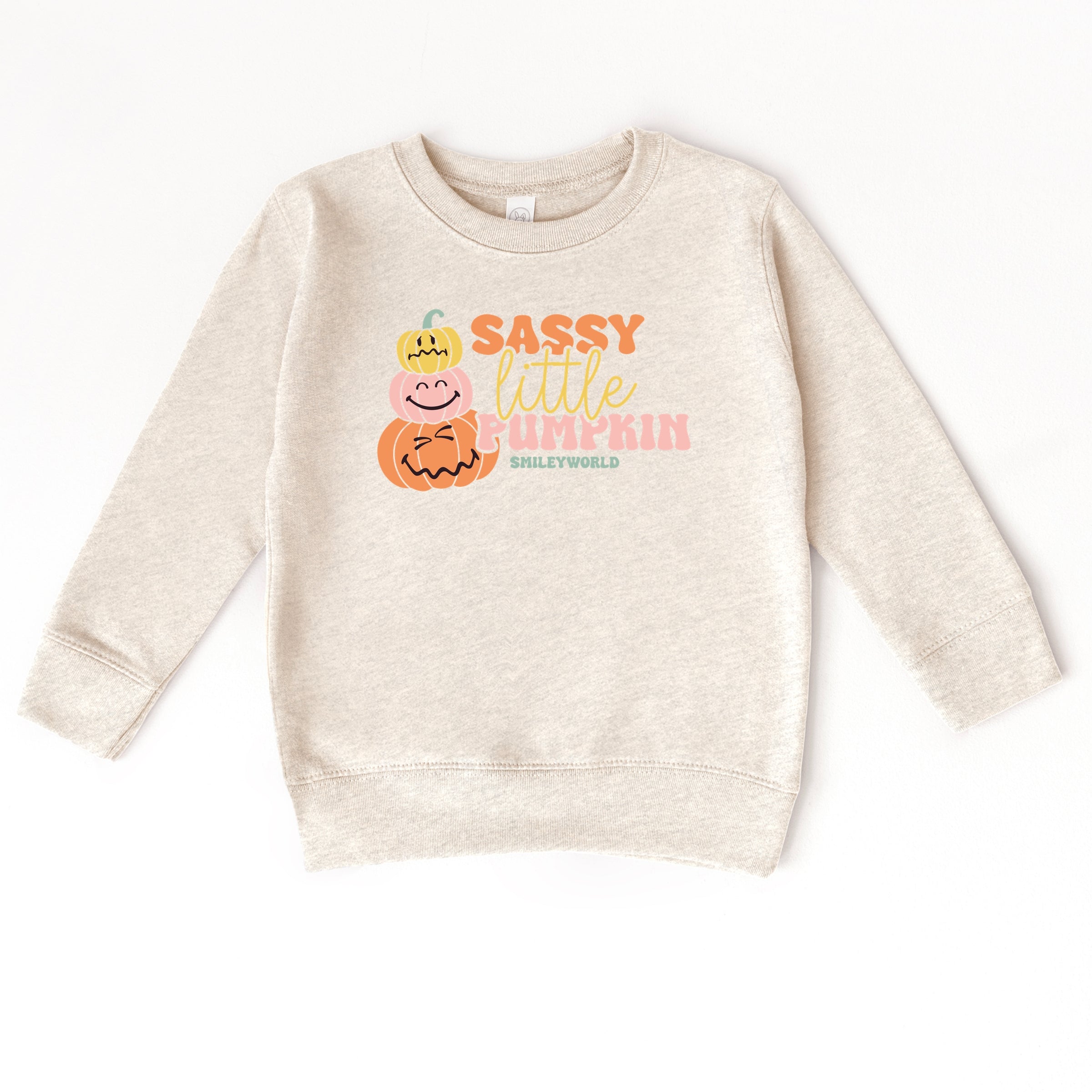 SmileyWorld Sassy Little Pumpkin - Toddler Graphic Sweatshirt and Youth Graphic Sweatshirt