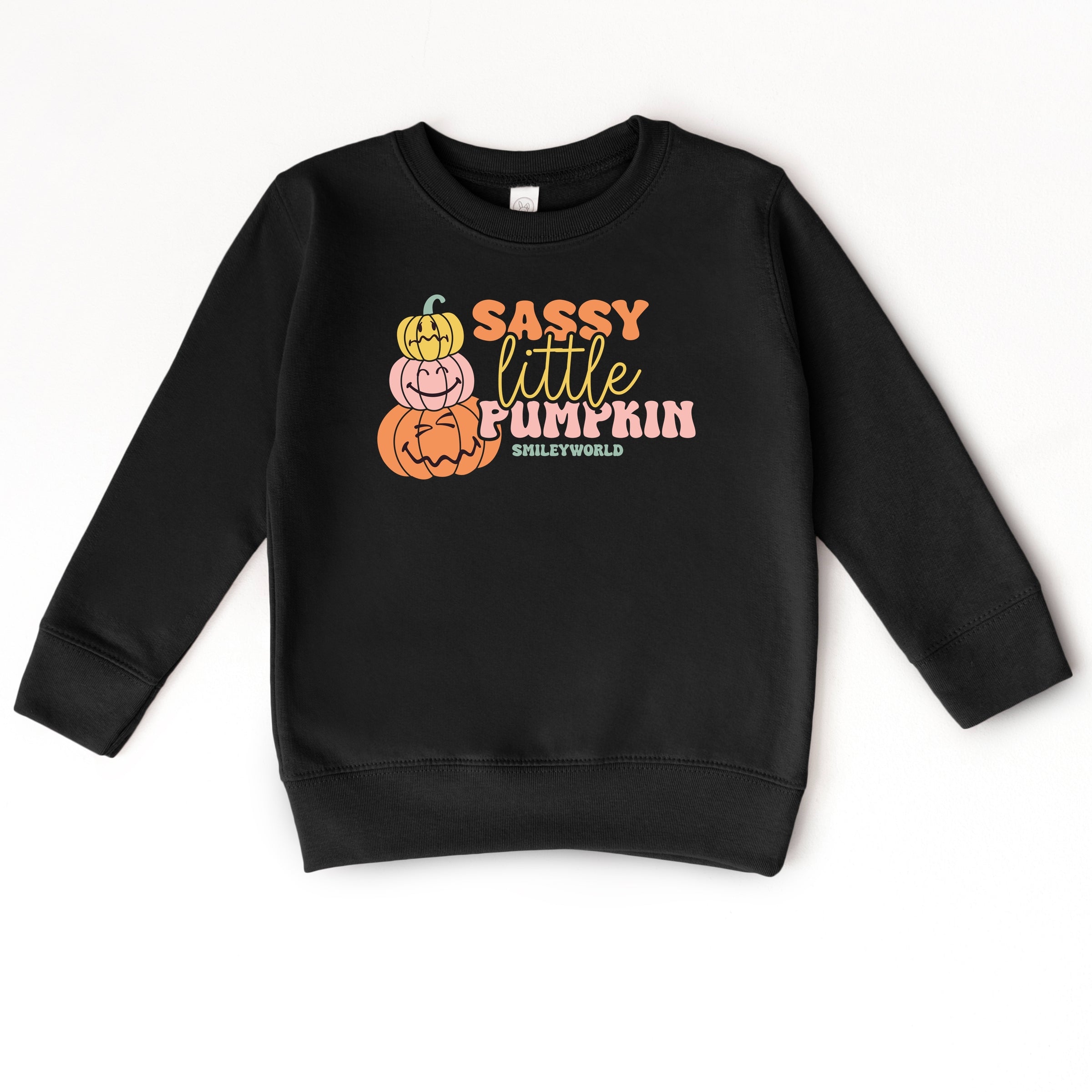SmileyWorld Sassy Little Pumpkin - Toddler Graphic Sweatshirt and Youth Graphic Sweatshirt