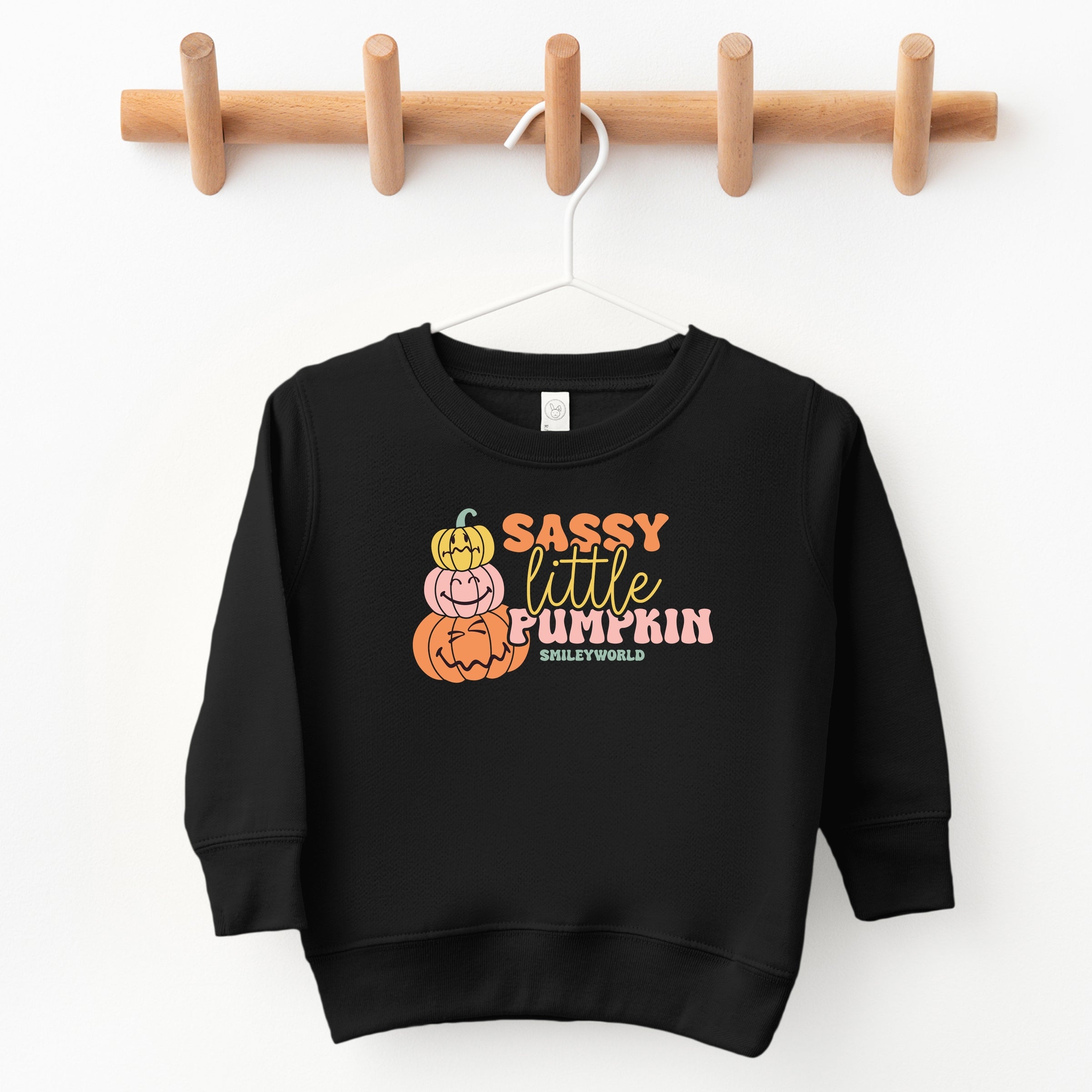 SmileyWorld Sassy Little Pumpkin - Toddler Graphic Sweatshirt and Youth Graphic Sweatshirt