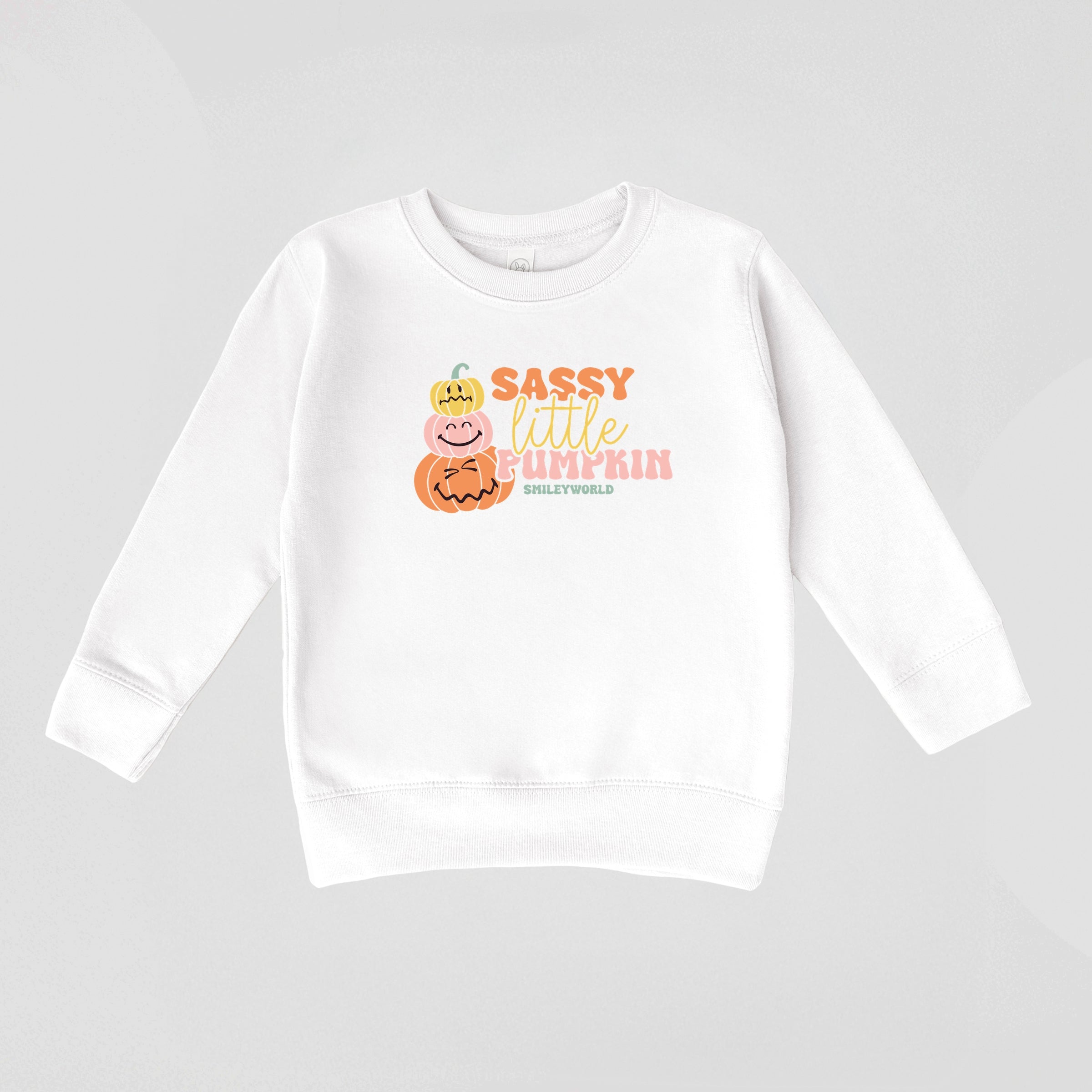SmileyWorld Sassy Little Pumpkin - Toddler Graphic Sweatshirt and Youth Graphic Sweatshirt