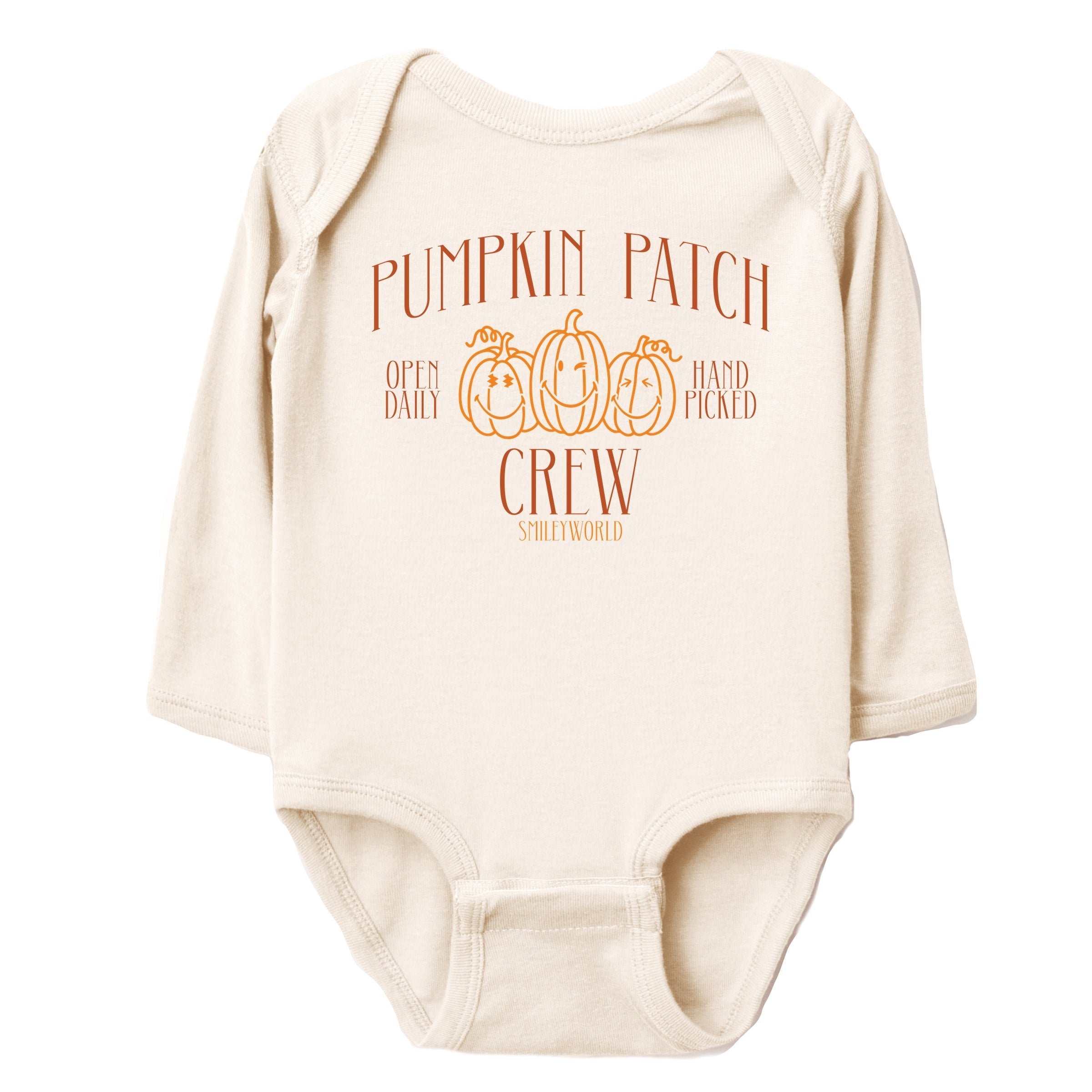 SmileyWorld Pumpkin Patch Crew - Baby Long Sleeve Bodysuit