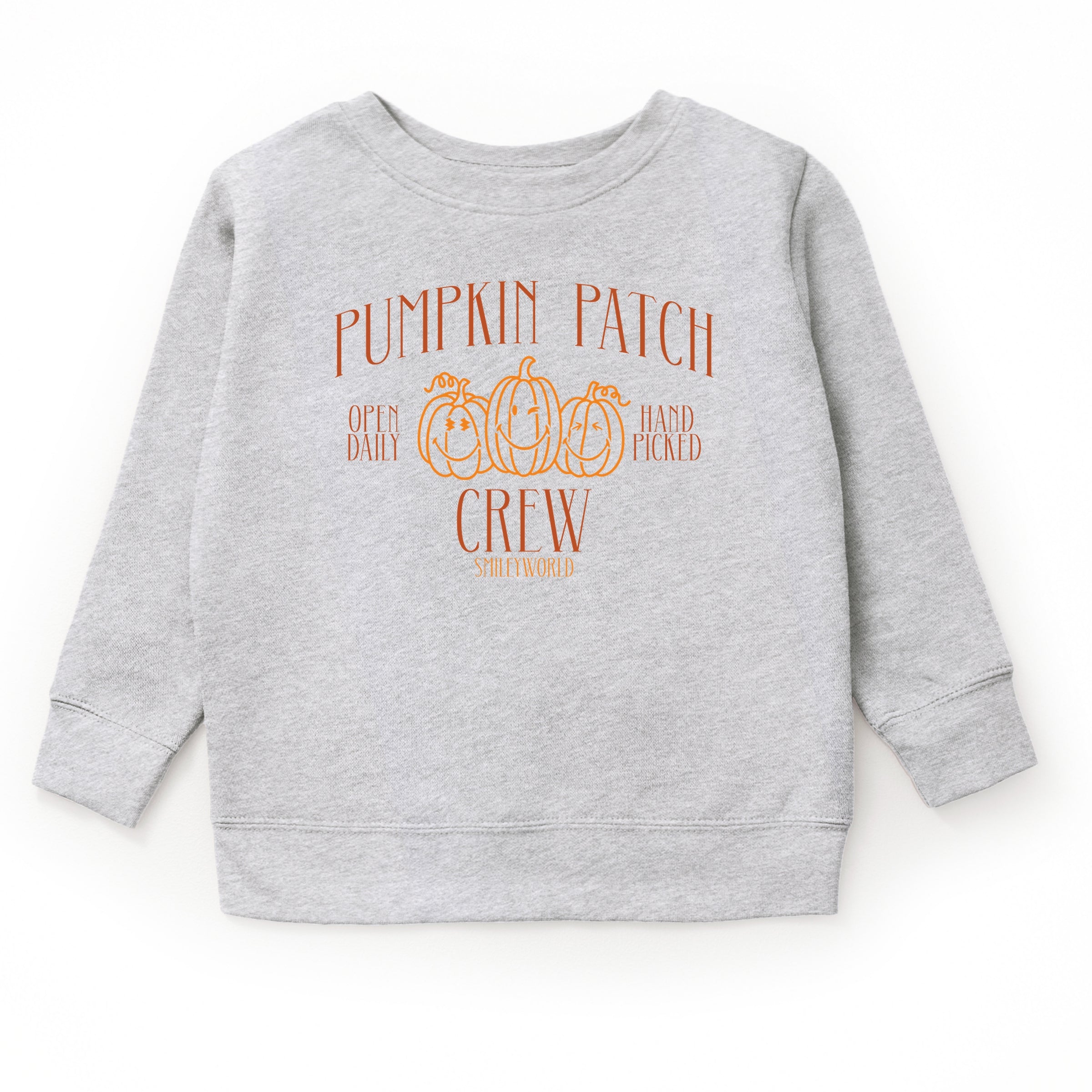 SmileyWorld Pumpkin Patch Crew - Toddler Graphic Sweatshirt and Youth Graphic Sweatshirt
