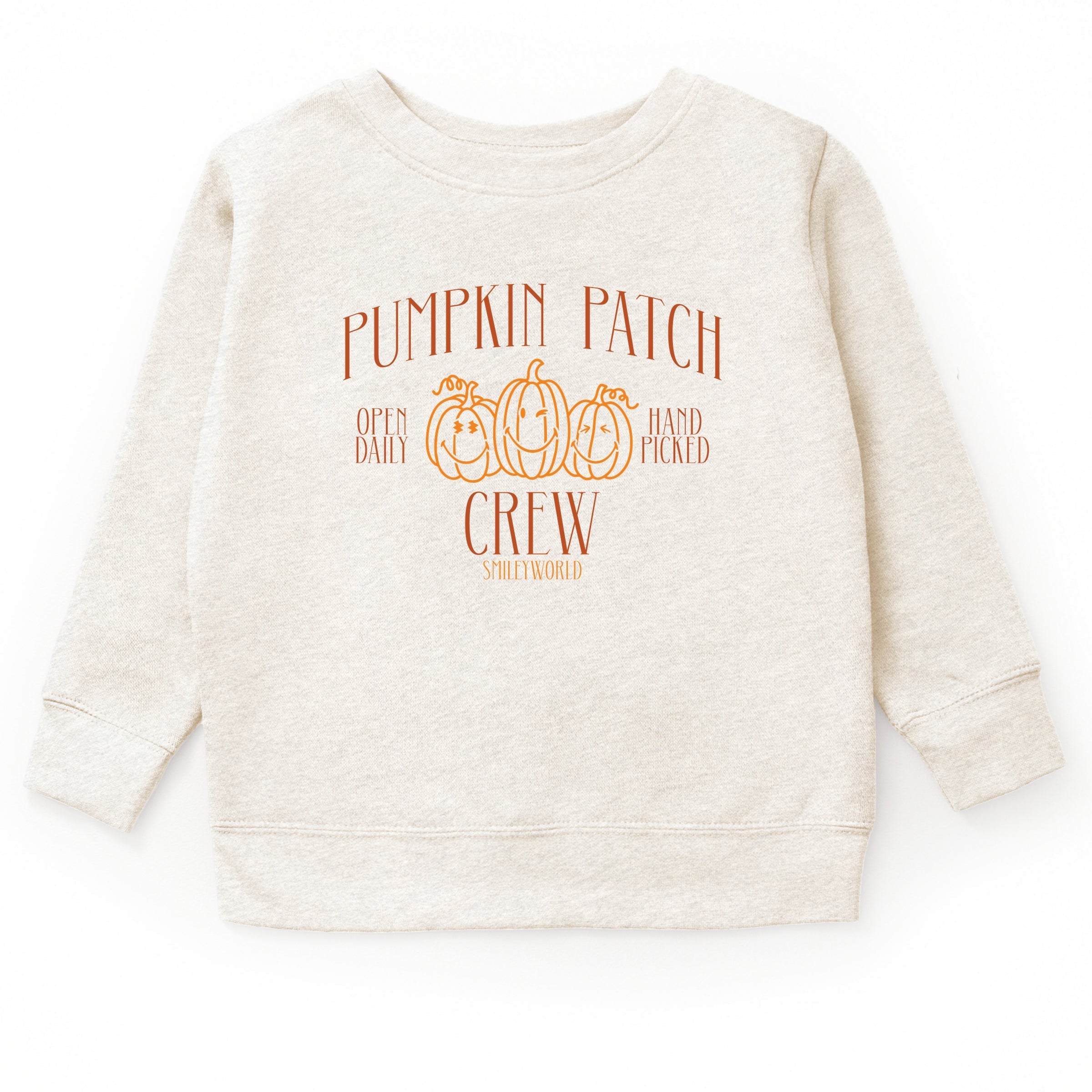 SmileyWorld Pumpkin Patch Crew - Toddler Graphic Sweatshirt and Youth Graphic Sweatshirt
