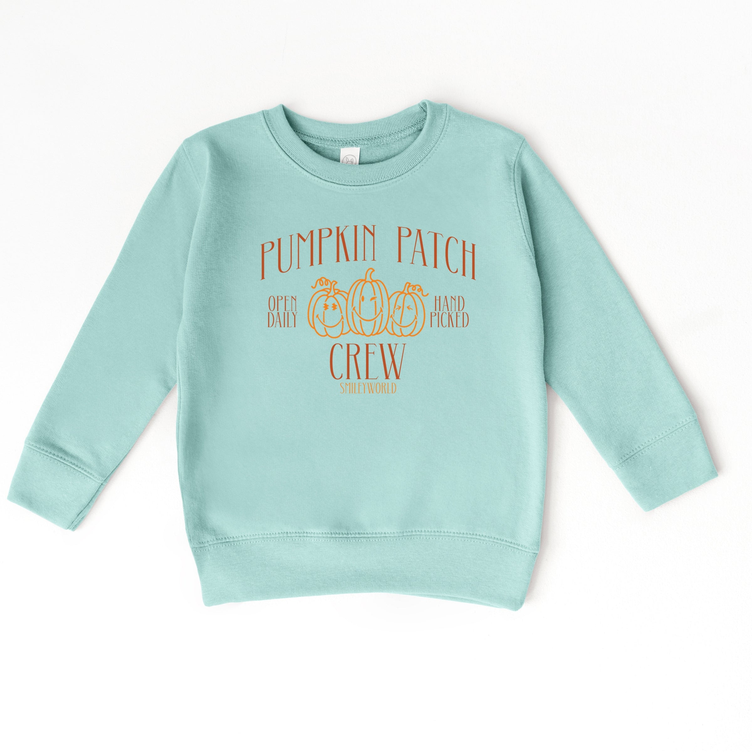 SmileyWorld Pumpkin Patch Crew - Toddler Graphic Sweatshirt and Youth Graphic Sweatshirt