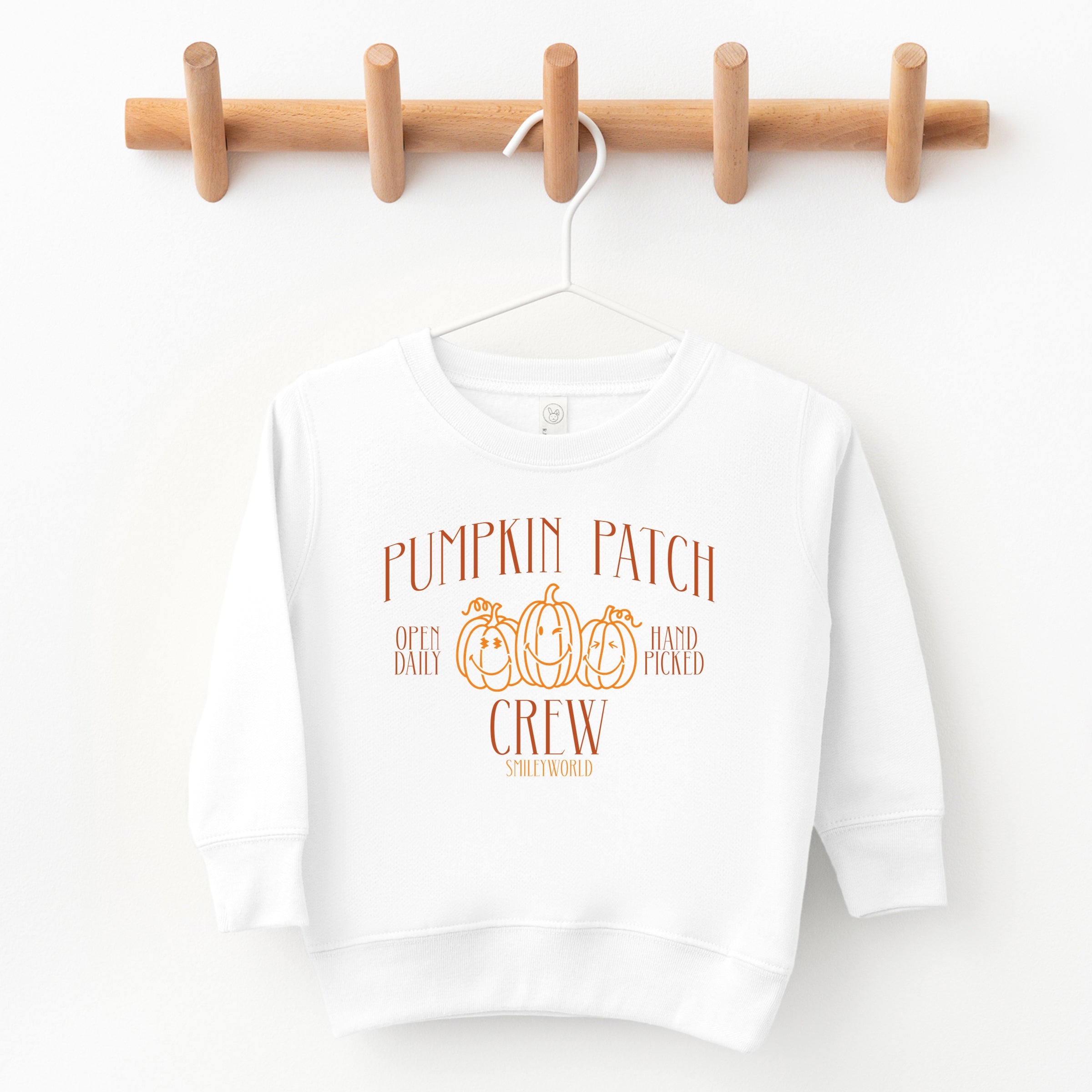 SmileyWorld Pumpkin Patch Crew - Toddler Graphic Sweatshirt and Youth Graphic Sweatshirt