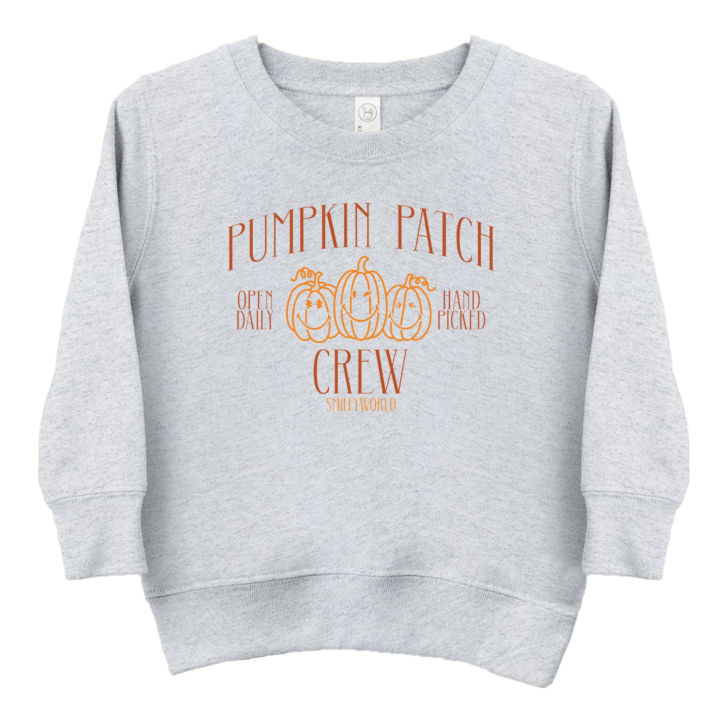 SmileyWorld Pumpkin Patch Crew - Toddler Graphic Sweatshirt and Youth Graphic Sweatshirt