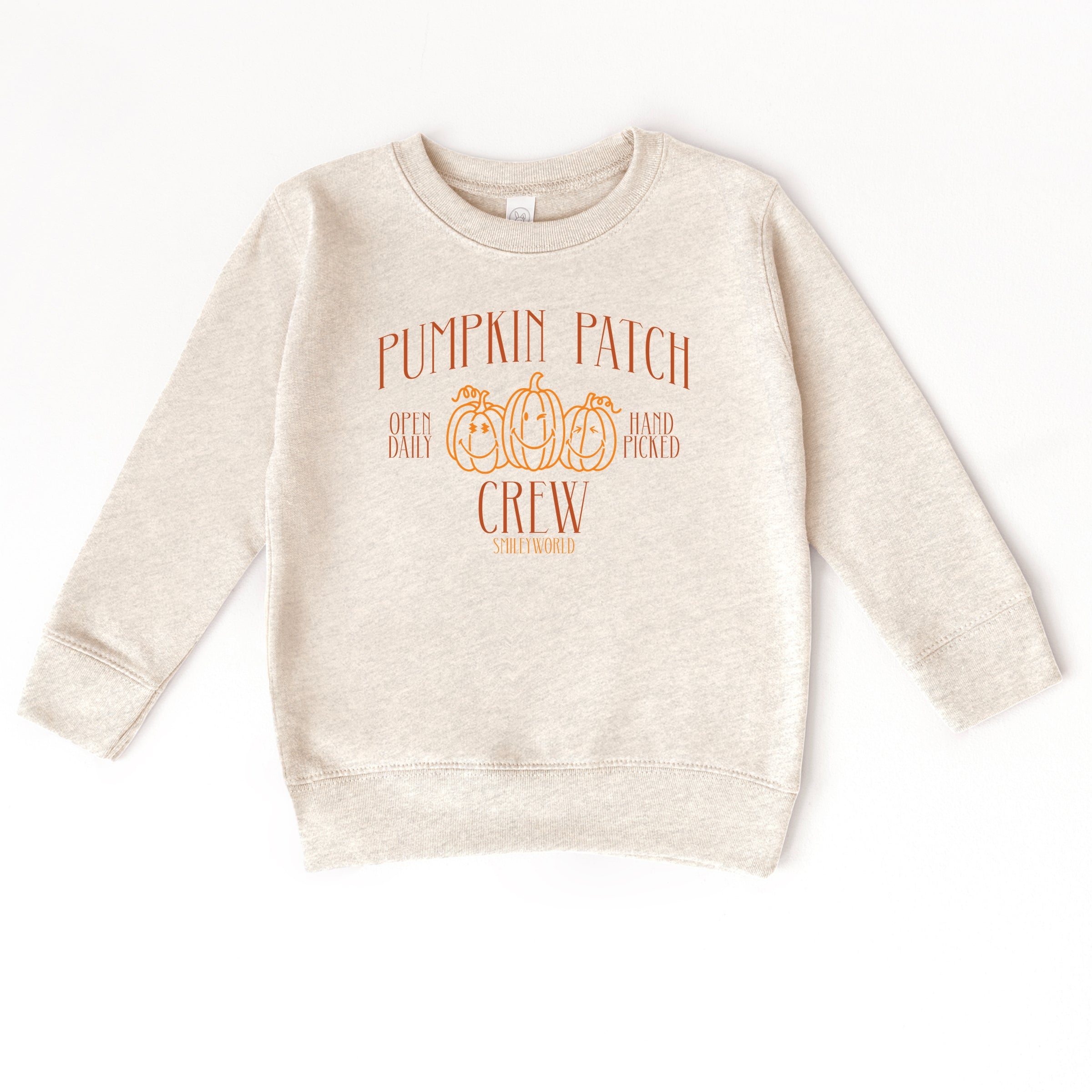 SmileyWorld Pumpkin Patch Crew - Toddler Graphic Sweatshirt and Youth Graphic Sweatshirt