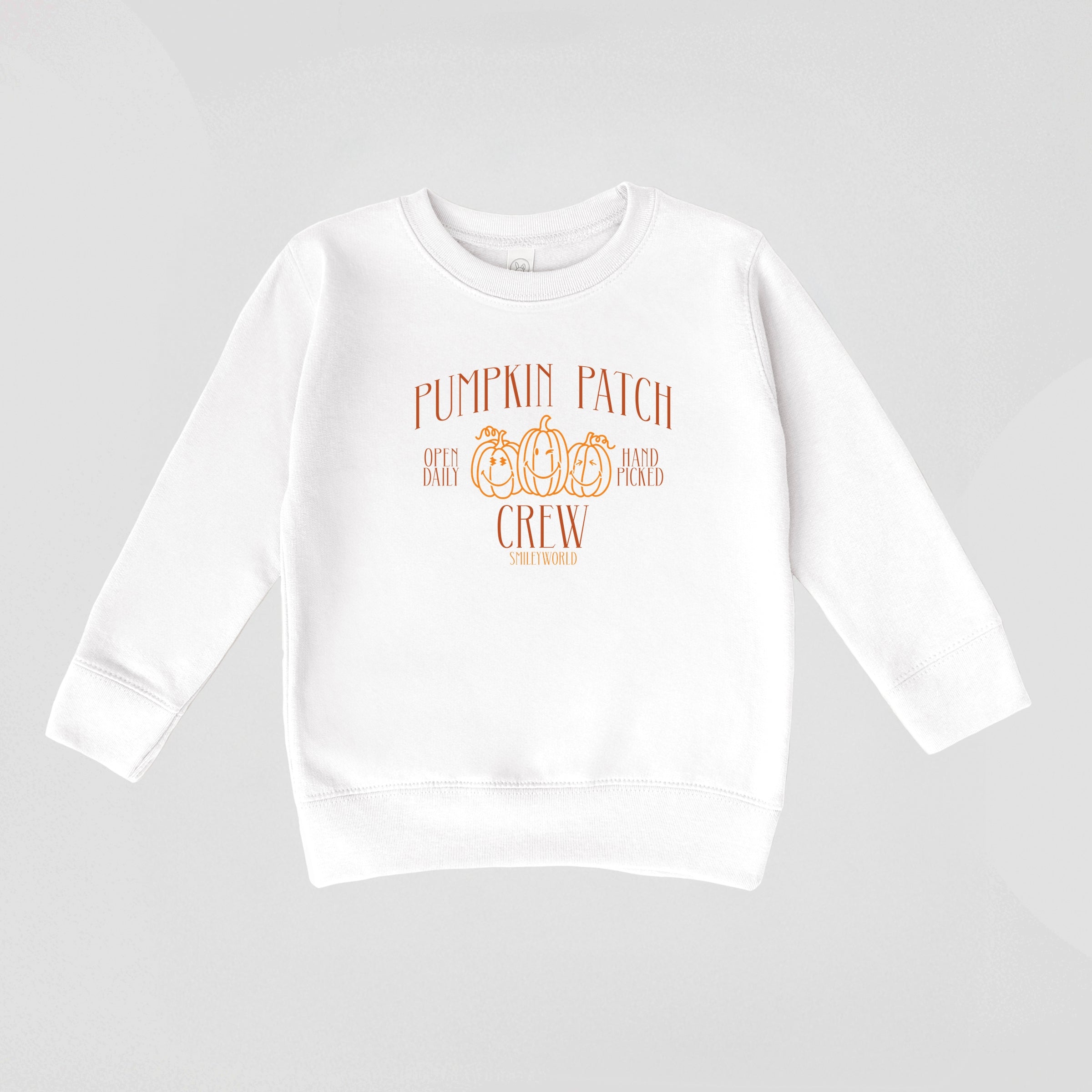 SmileyWorld Pumpkin Patch Crew - Toddler Graphic Sweatshirt and Youth Graphic Sweatshirt