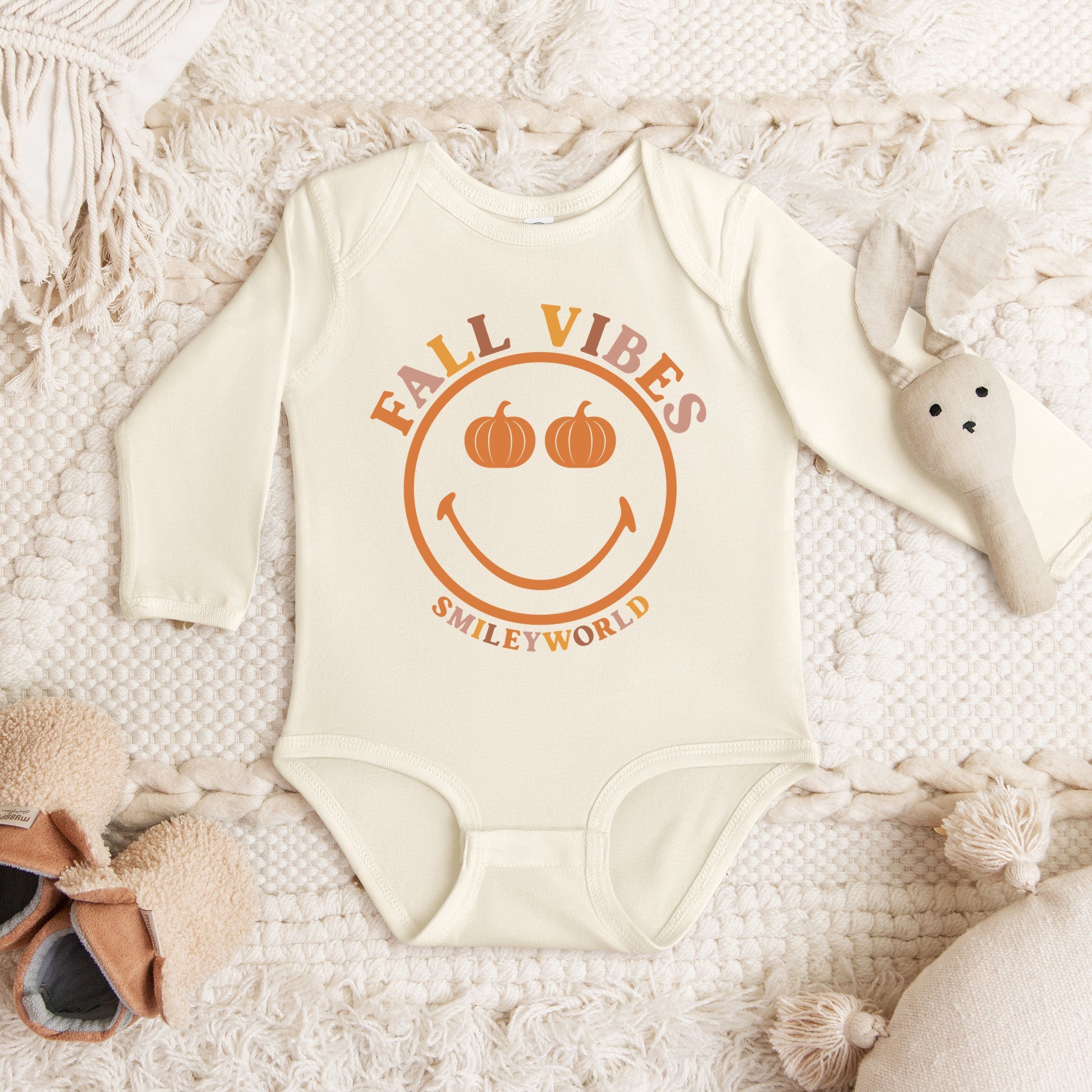 SmileyWorld Fall Vibes - Baby Long Sleeve Bodysuit