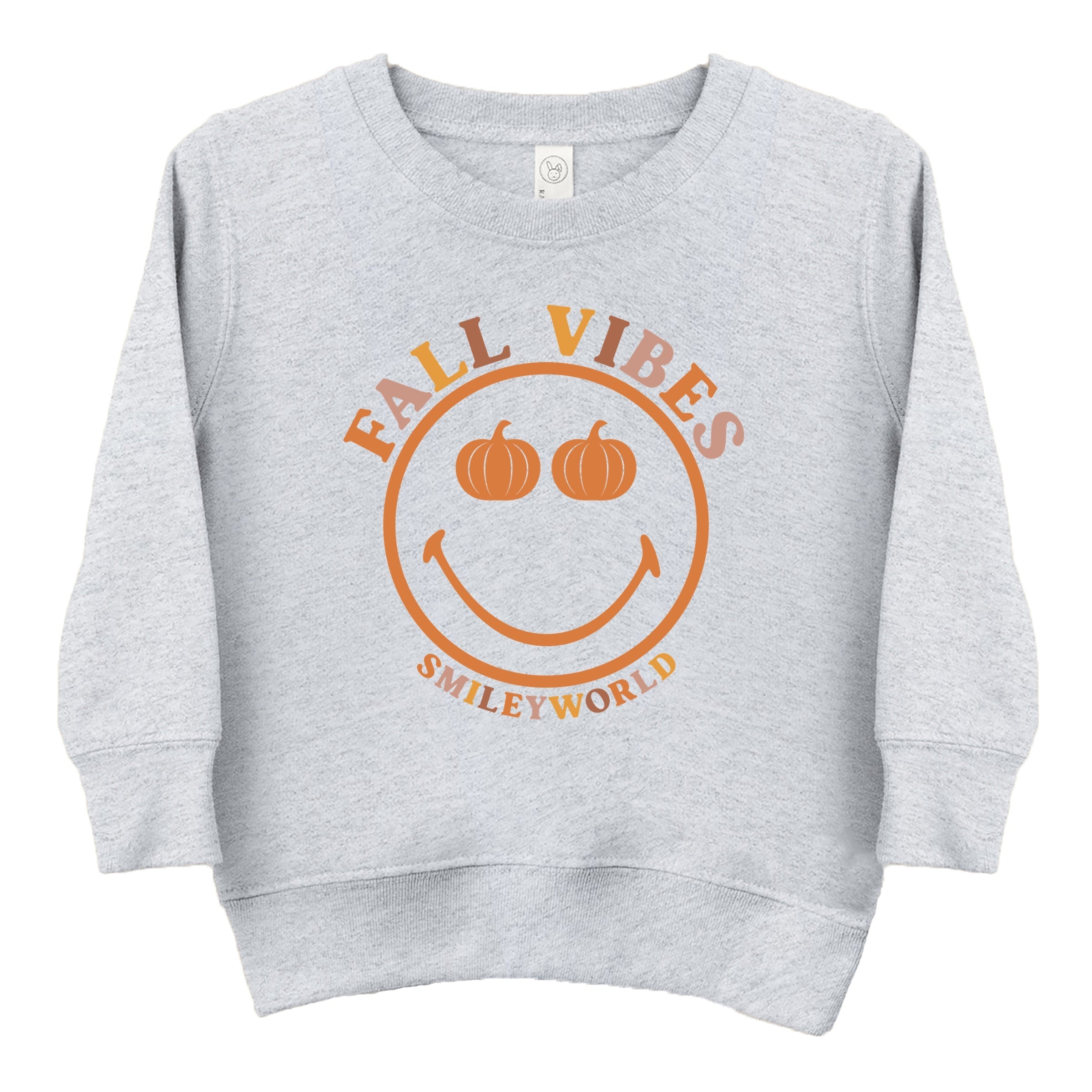 SmileyWorld Fall Vibes - Toddler Graphic Sweatshirt and Youth Graphic Sweatshirt