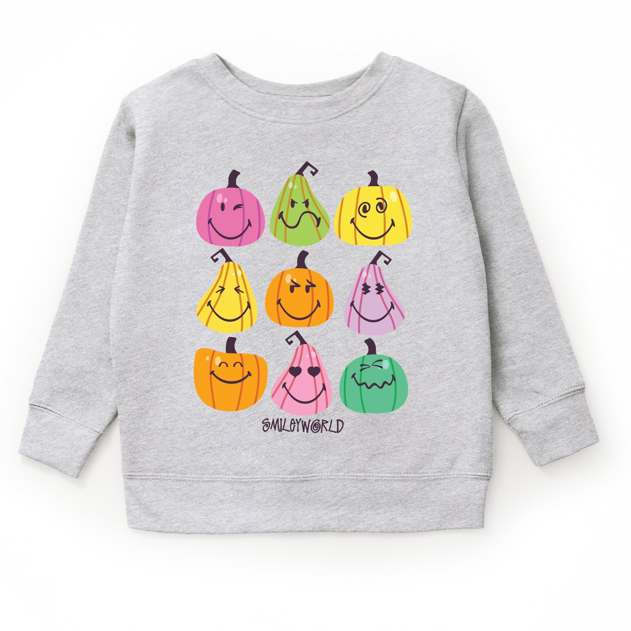SmileyWorld Bright Pumpkins Chart - Toddler Graphic Sweatshirt and Youth Graphic Sweatshirt