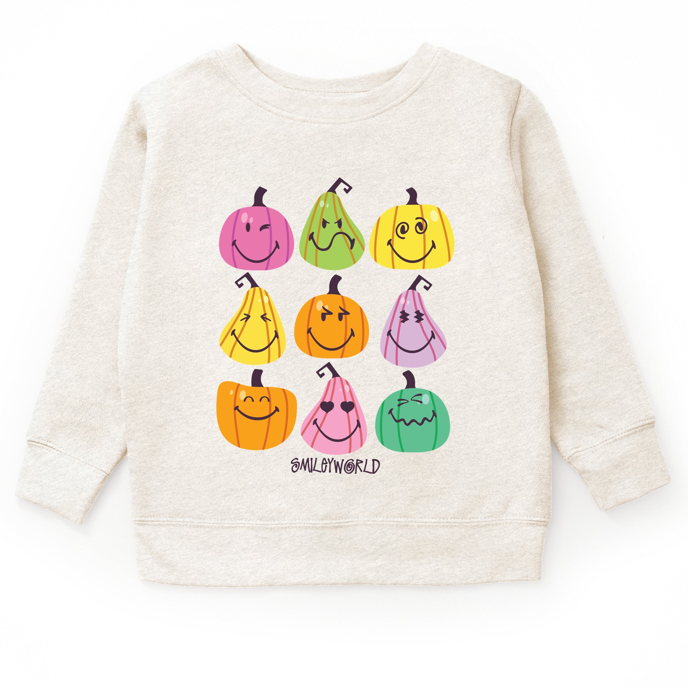 SmileyWorld Bright Pumpkins Chart - Toddler Graphic Sweatshirt and Youth Graphic Sweatshirt