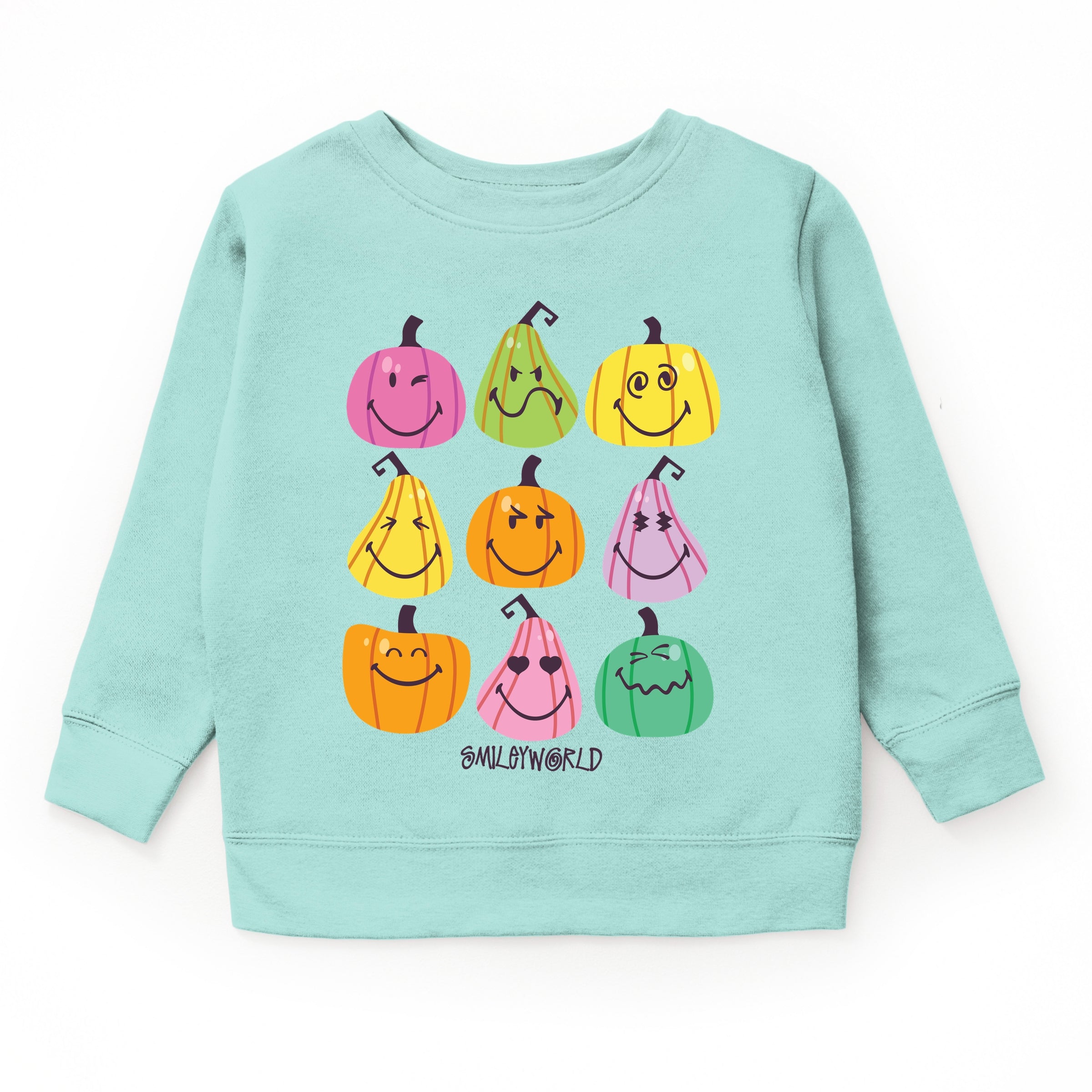 SmileyWorld Bright Pumpkins Chart - Toddler Graphic Sweatshirt and Youth Graphic Sweatshirt