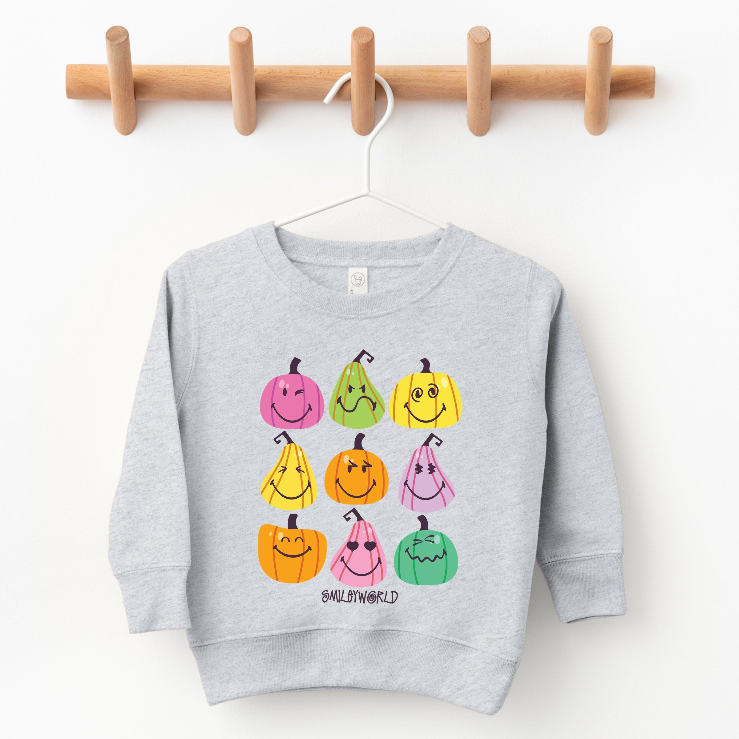 SmileyWorld Bright Pumpkins Chart - Toddler Graphic Sweatshirt and Youth Graphic Sweatshirt