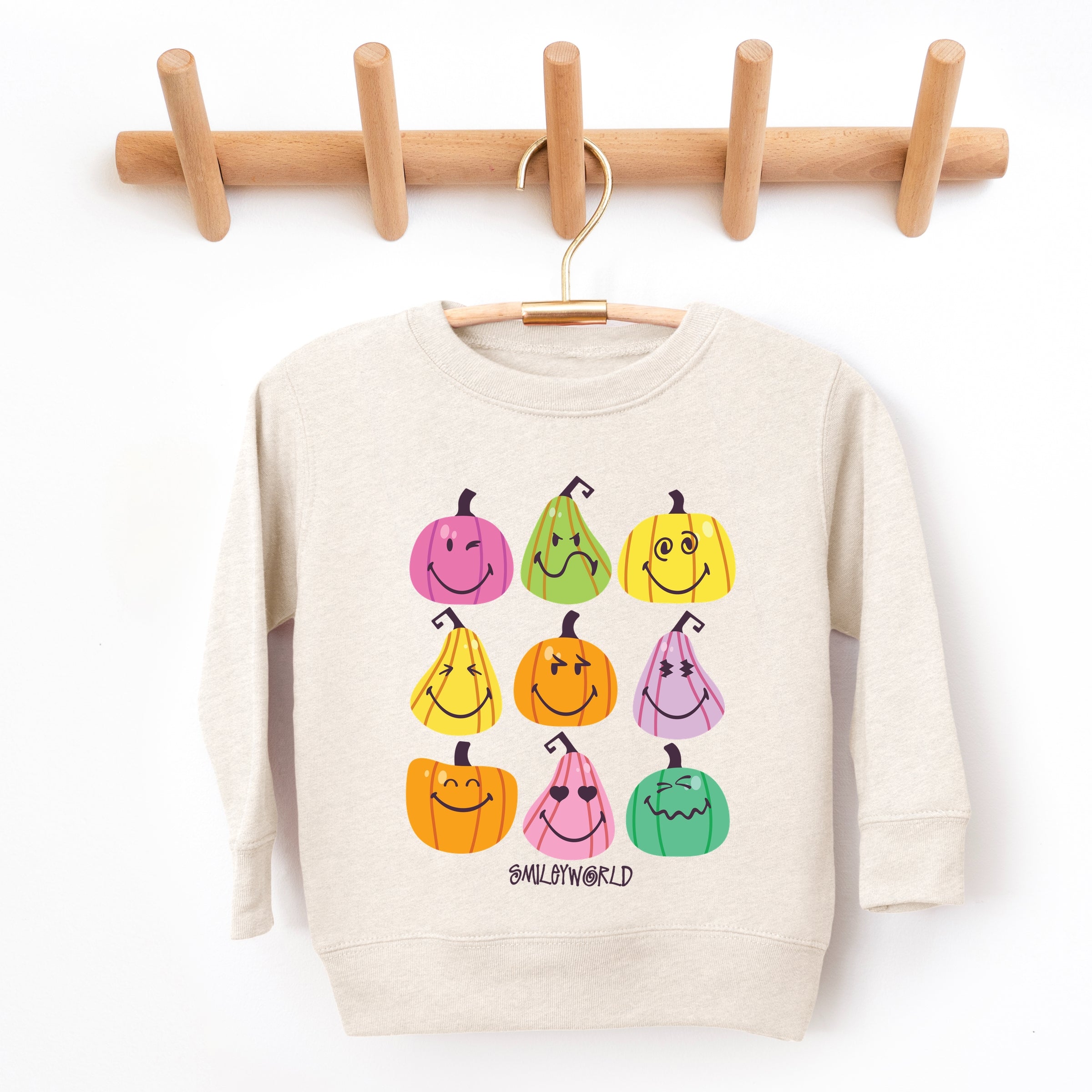 SmileyWorld Bright Pumpkins Chart - Toddler Graphic Sweatshirt and Youth Graphic Sweatshirt