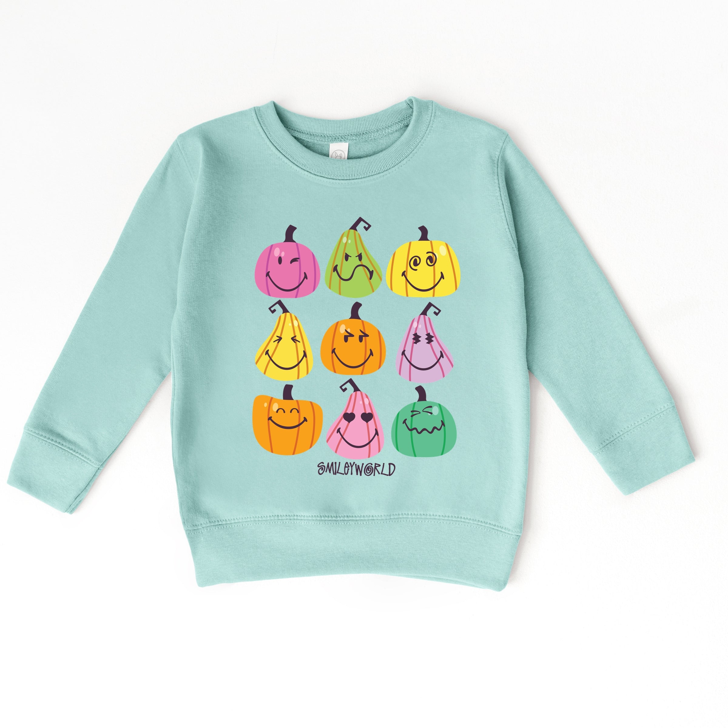 SmileyWorld Bright Pumpkins Chart - Toddler Graphic Sweatshirt and Youth Graphic Sweatshirt