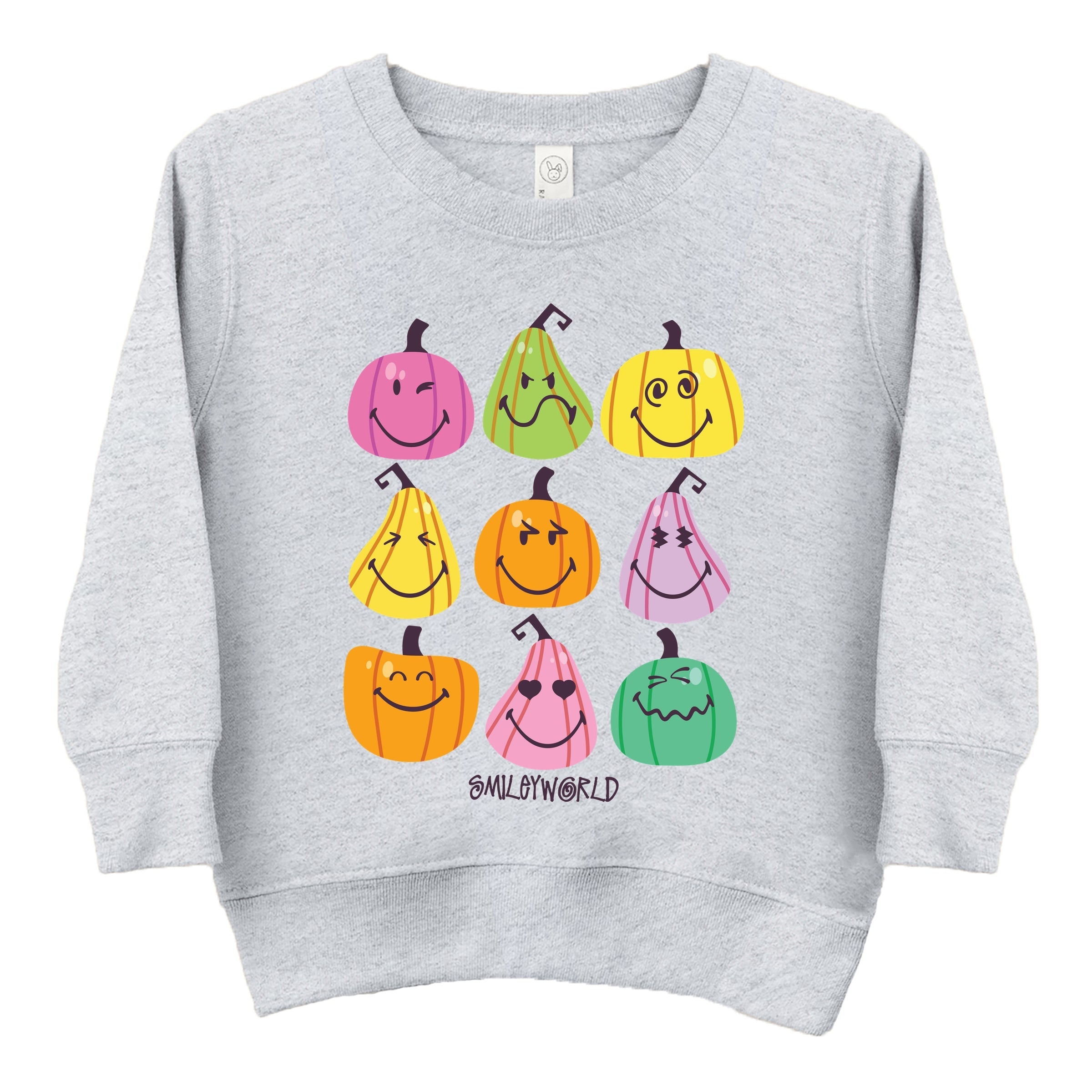 SmileyWorld Bright Pumpkins Chart - Toddler Graphic Sweatshirt and Youth Graphic Sweatshirt