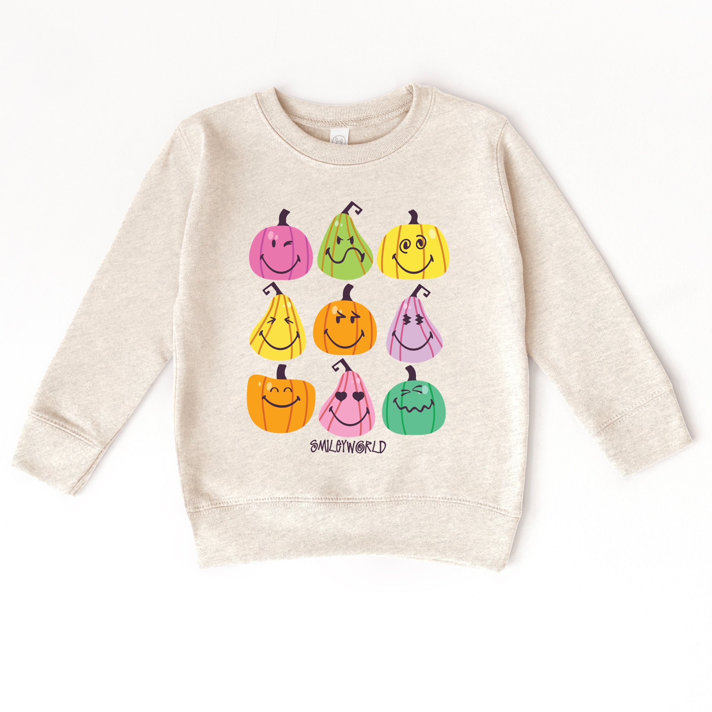 SmileyWorld Bright Pumpkins Chart - Toddler Graphic Sweatshirt and Youth Graphic Sweatshirt