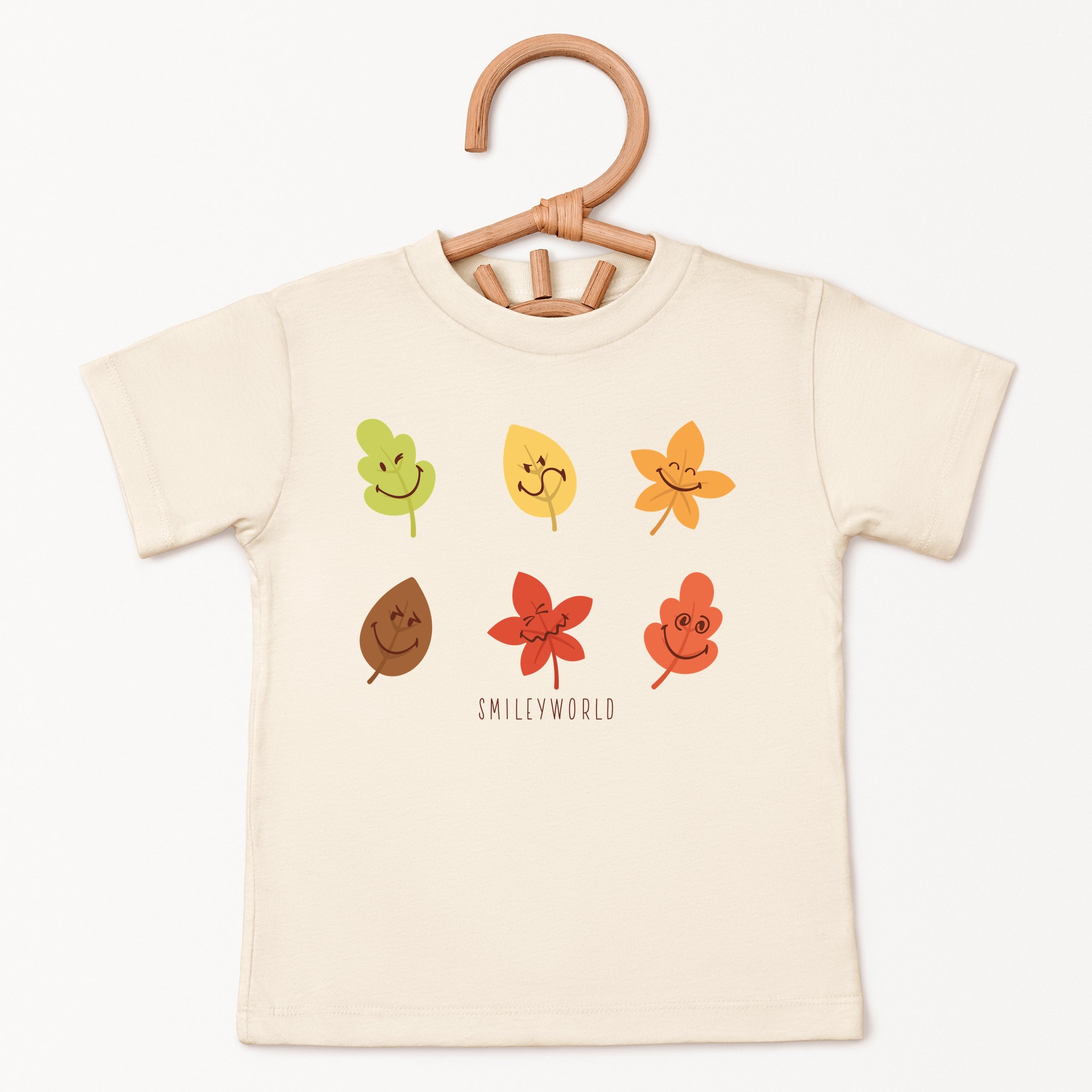 SmileyWorld Fall Leaves - Youth Short Sleeve Graphic T-Shirt and Toddler Short Sleeve Graphic T-Shirt