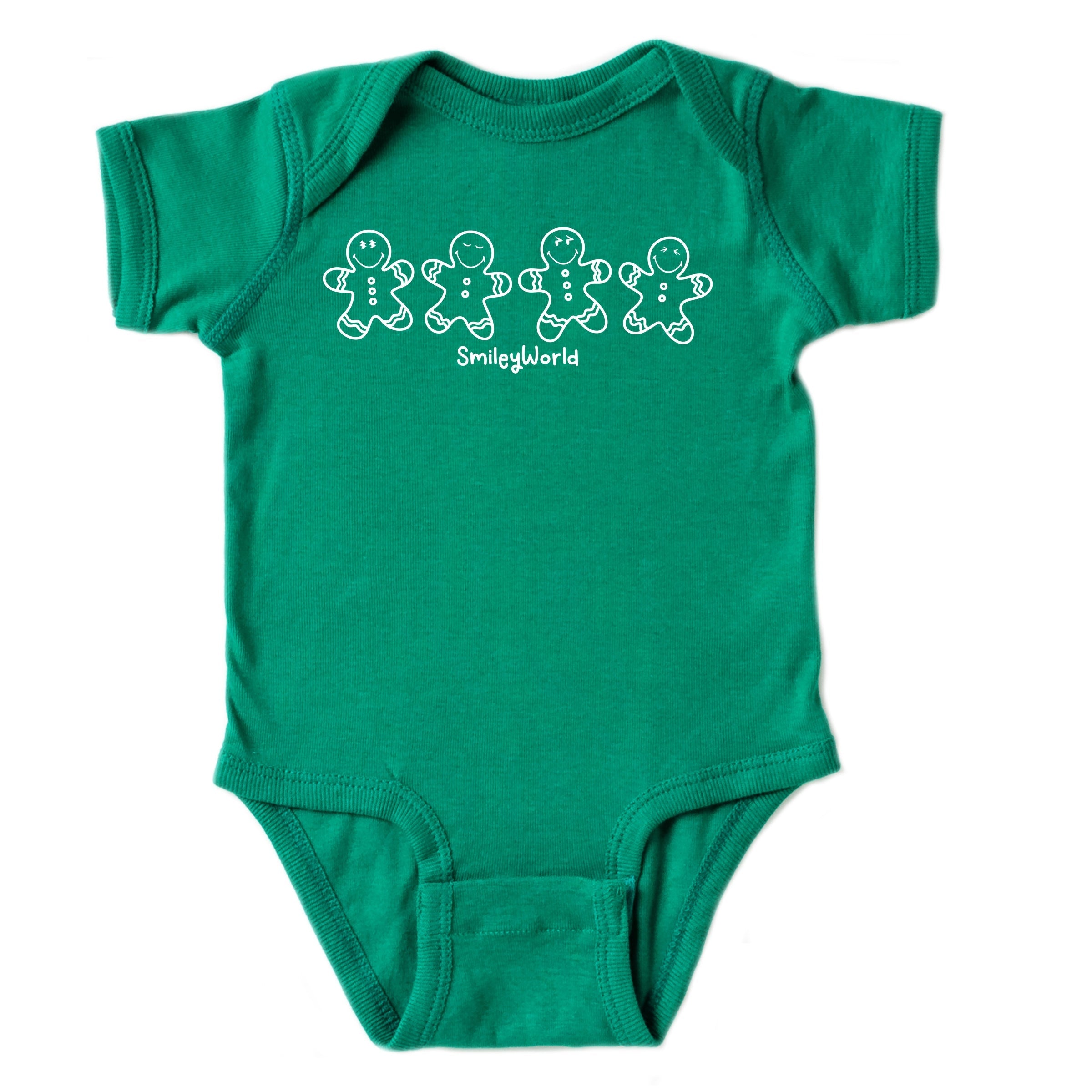SmileyWorld Gingerbread - Baby Short Sleeve Graphic Bodysuit