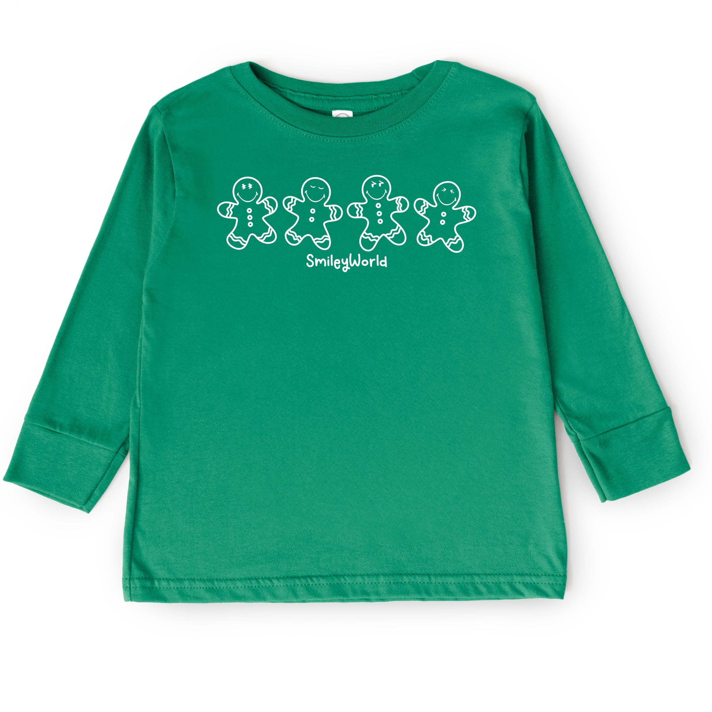 SmileyWorld Gingerbread - Toddler Long Sleeve Graphic Tee and Youth Long Sleeve Graphic T-Shirt