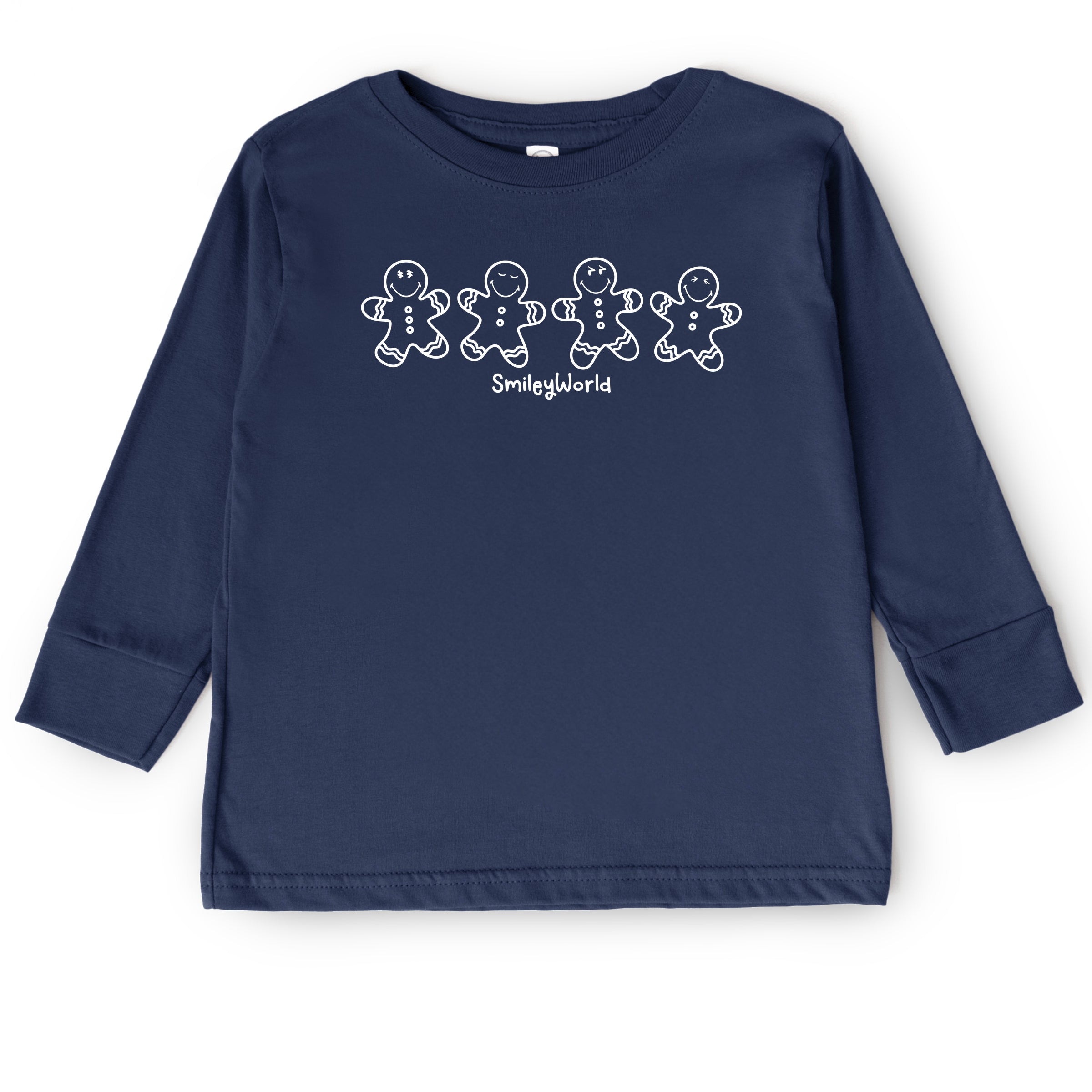 SmileyWorld Gingerbread - Toddler Long Sleeve Graphic Tee and Youth Long Sleeve Graphic T-Shirt
