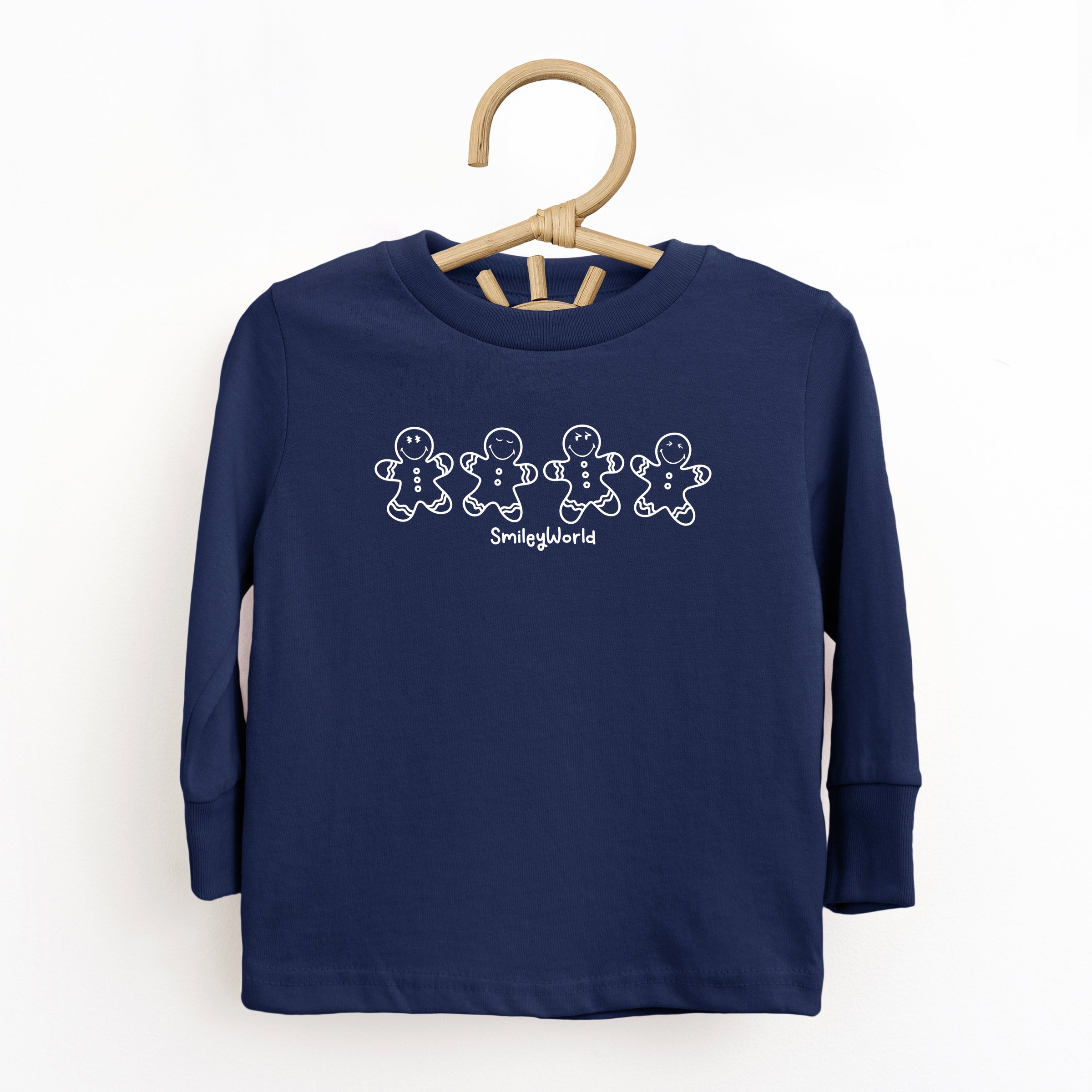 SmileyWorld Gingerbread - Toddler Long Sleeve Graphic Tee and Youth Long Sleeve Graphic T-Shirt