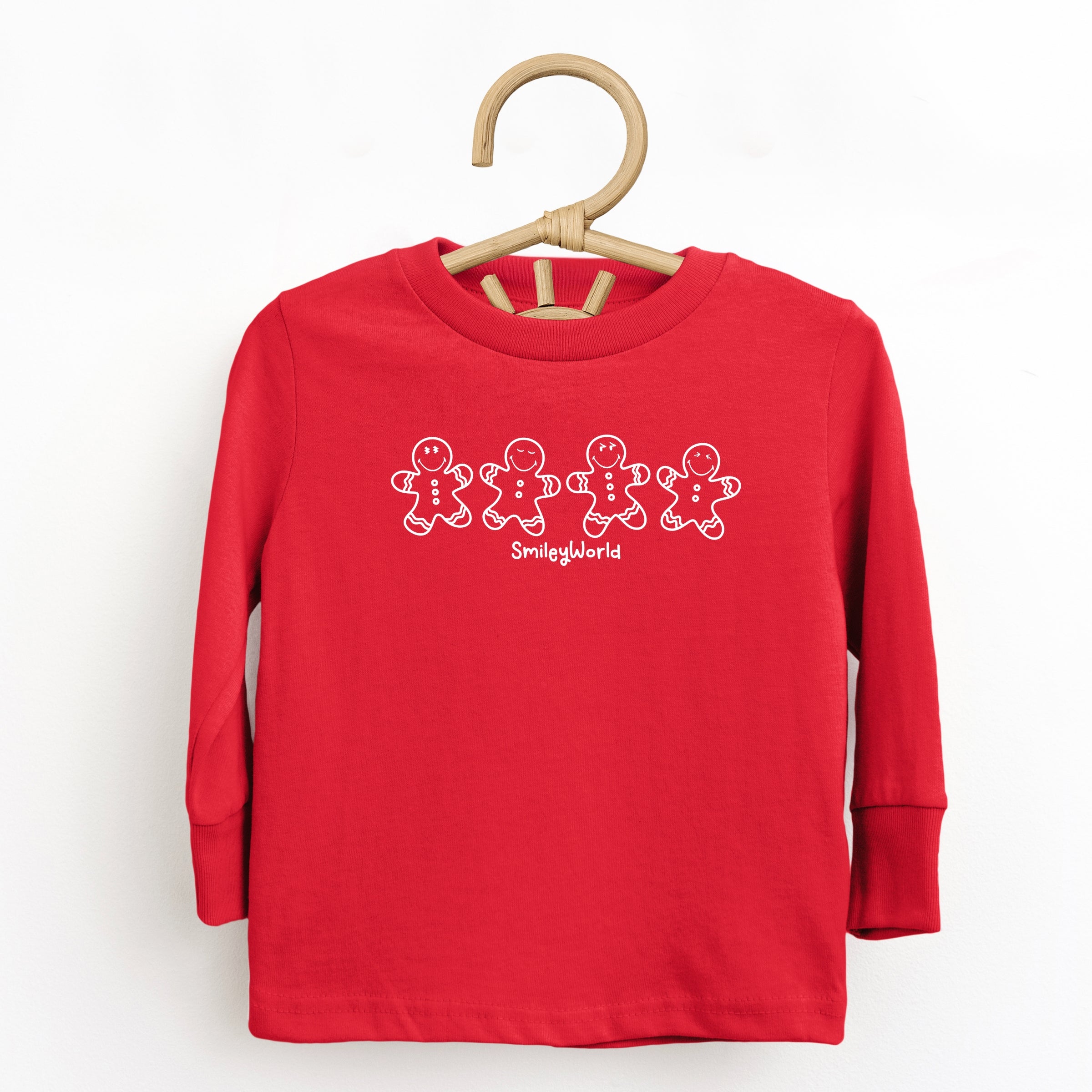 SmileyWorld Gingerbread - Toddler Long Sleeve Graphic Tee and Youth Long Sleeve Graphic T-Shirt