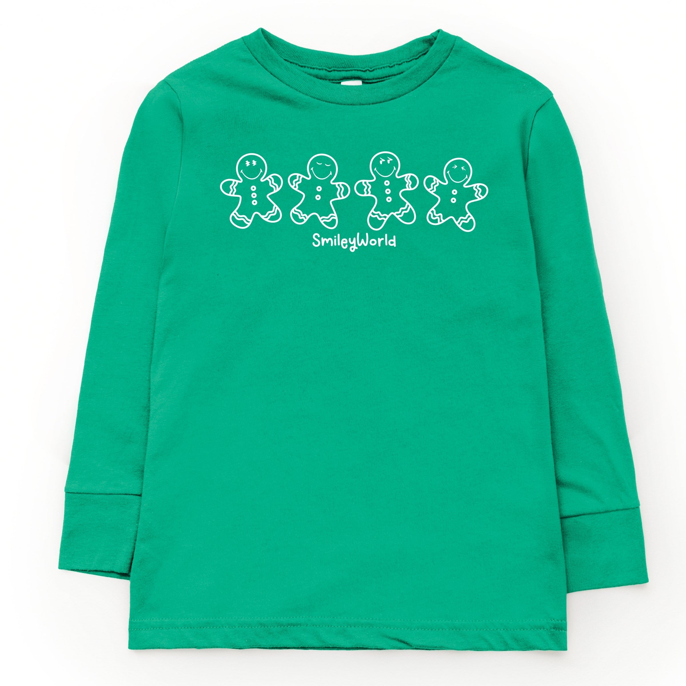 SmileyWorld Gingerbread - Toddler Long Sleeve Graphic Tee and Youth Long Sleeve Graphic T-Shirt