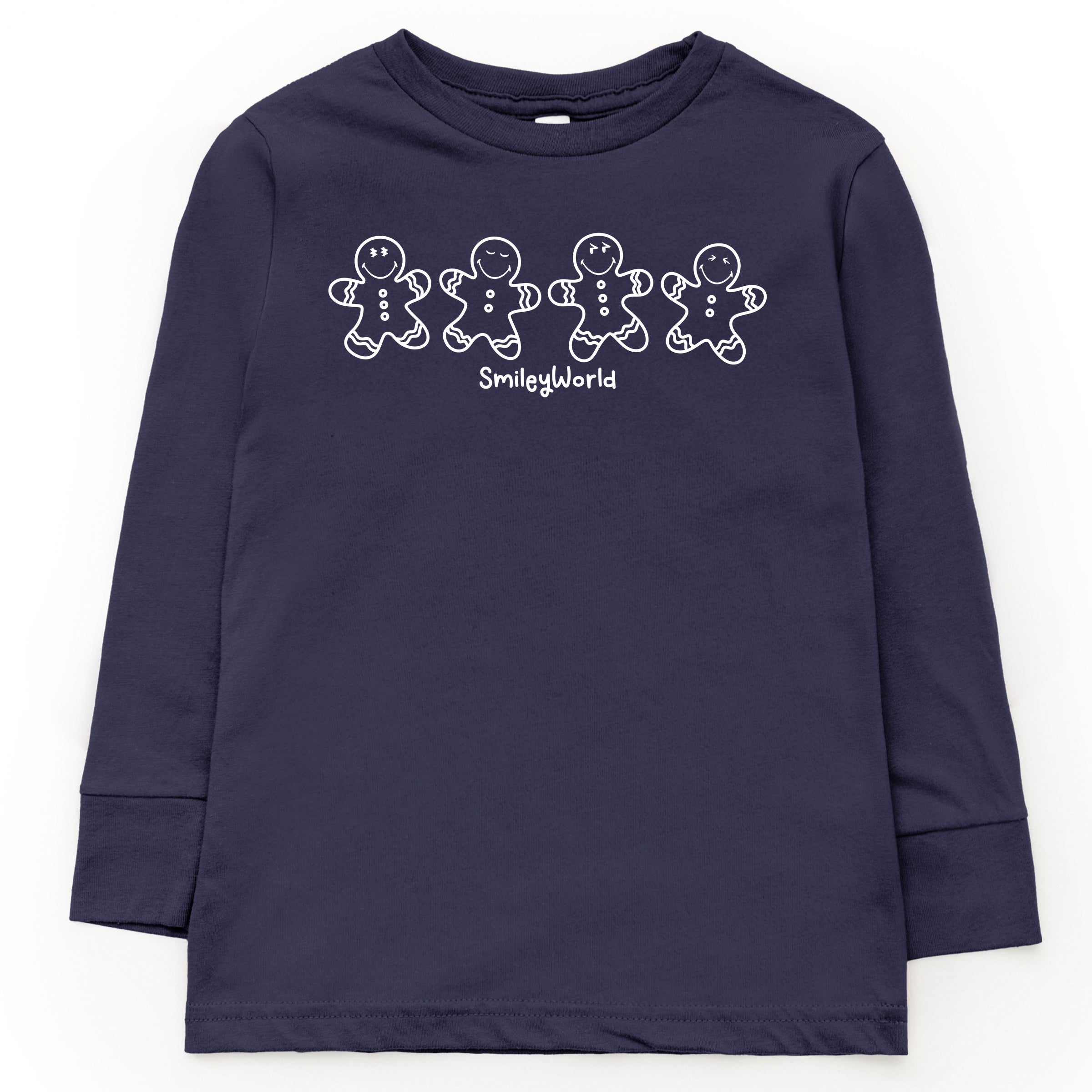 SmileyWorld Gingerbread - Toddler Long Sleeve Graphic Tee and Youth Long Sleeve Graphic T-Shirt