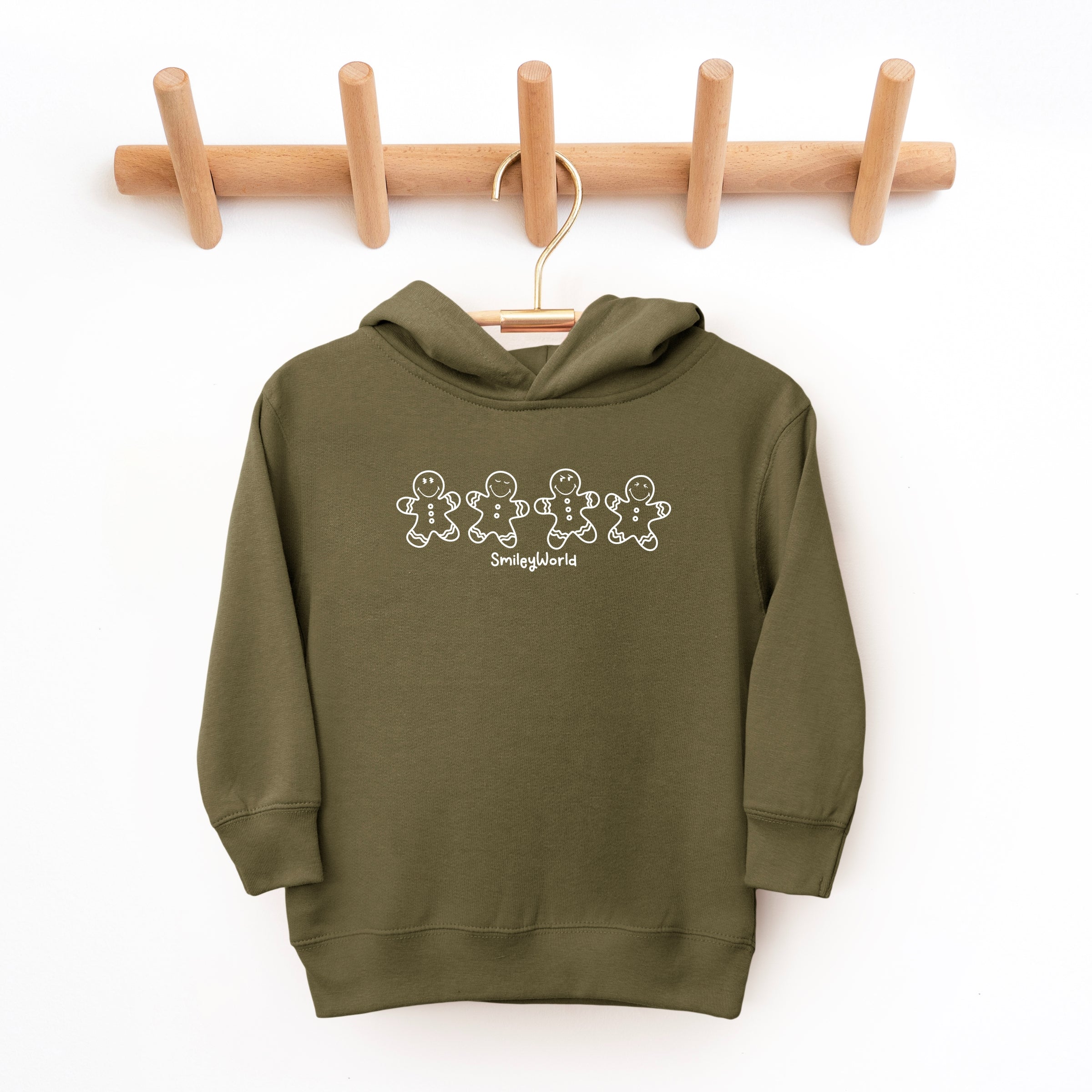 SmileyWorld Gingerbread - Toddler Hoodie and Youth Graphic Hoodie