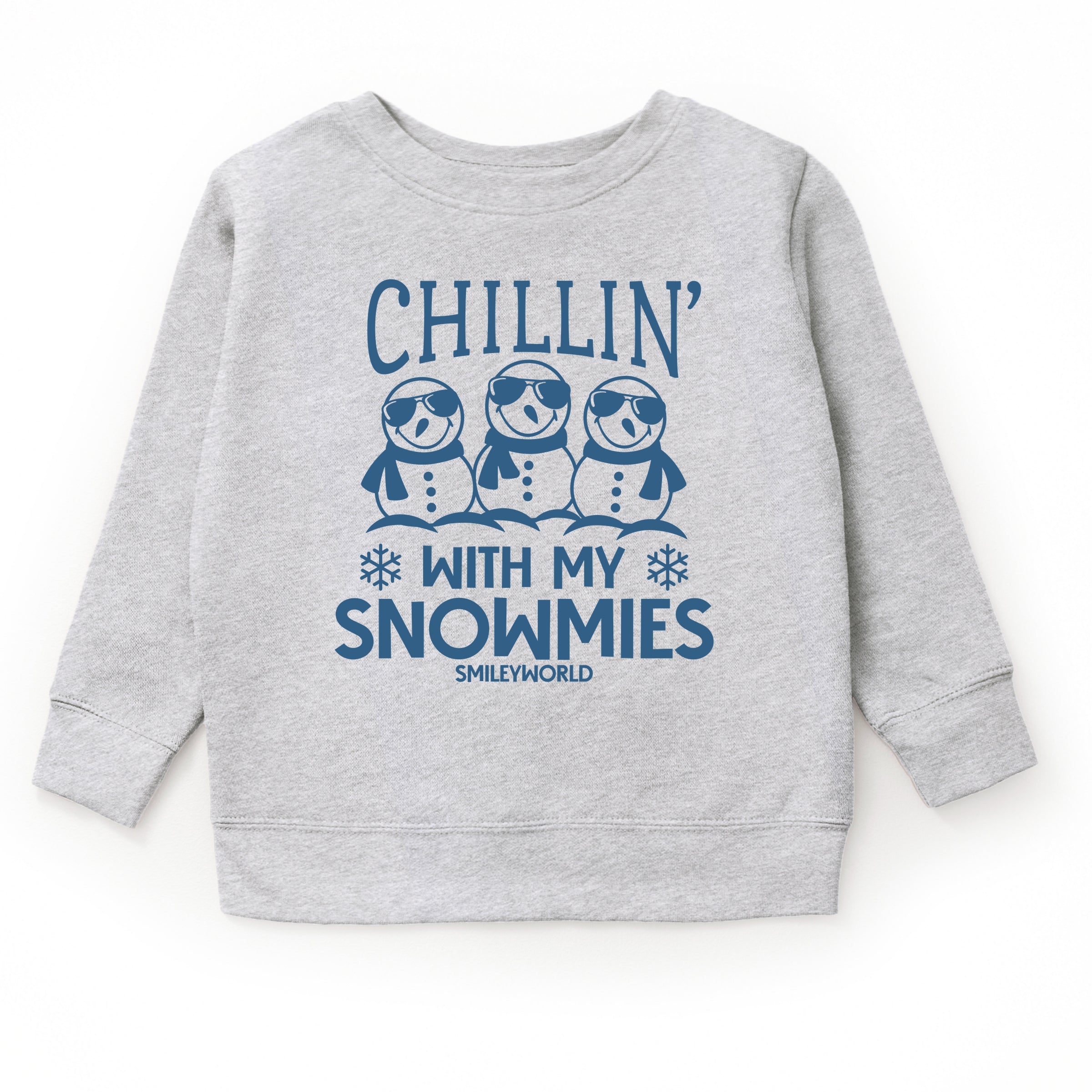 SmileyWorld Chillin' With My Snowmies - Toddler Graphic Sweatshirt and Youth Graphic Sweatshirt