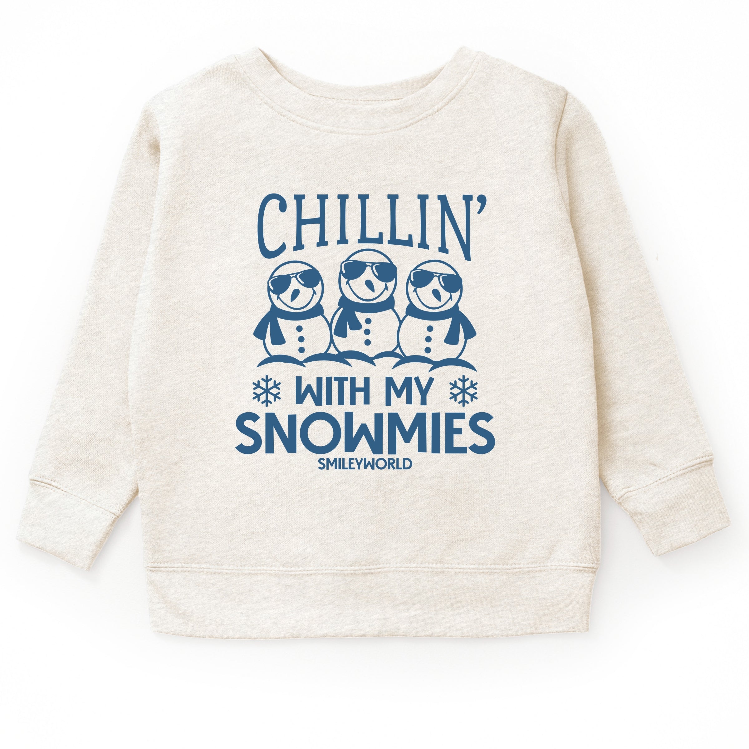 SmileyWorld Chillin' With My Snowmies - Toddler Graphic Sweatshirt and Youth Graphic Sweatshirt