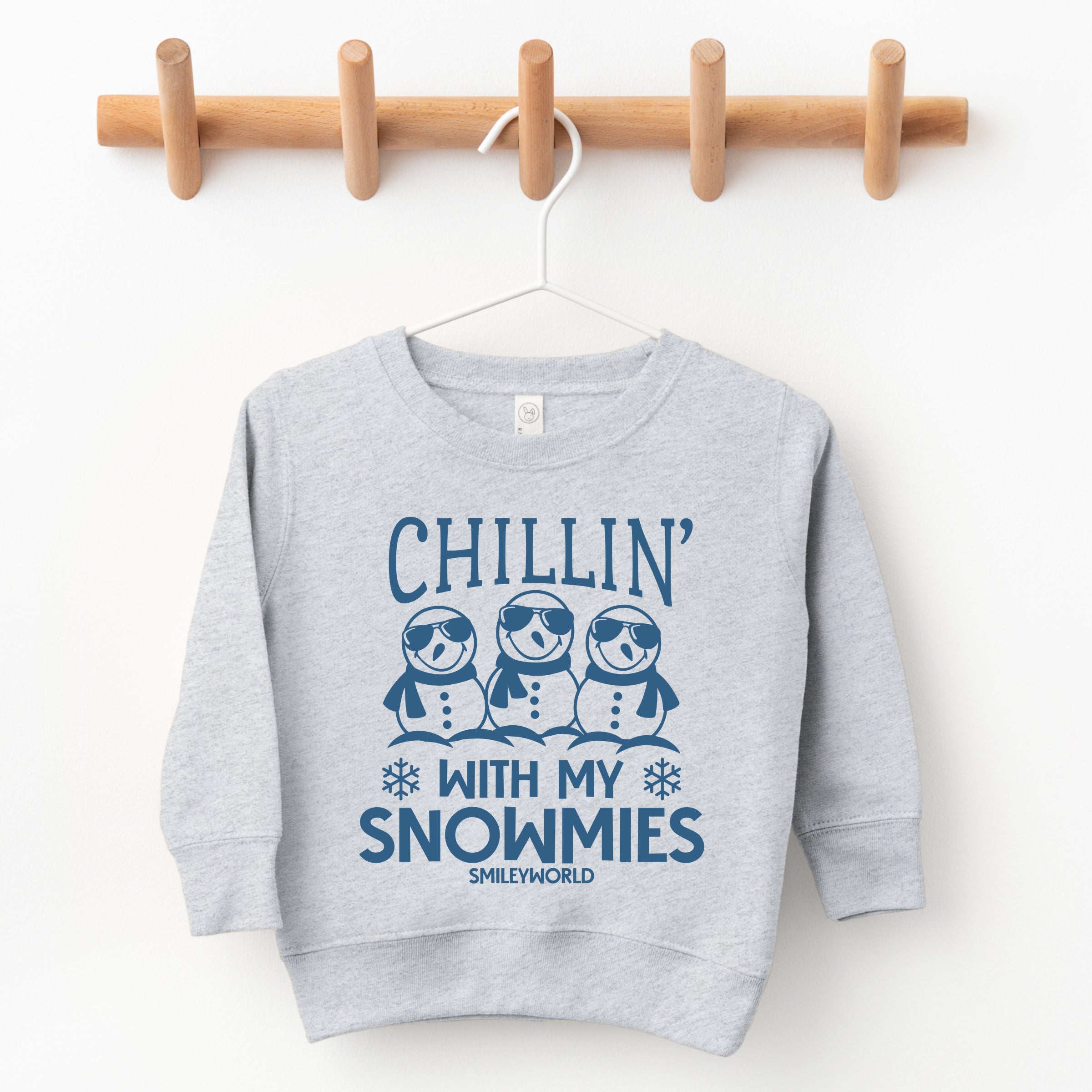 SmileyWorld Chillin' With My Snowmies - Toddler Graphic Sweatshirt and Youth Graphic Sweatshirt