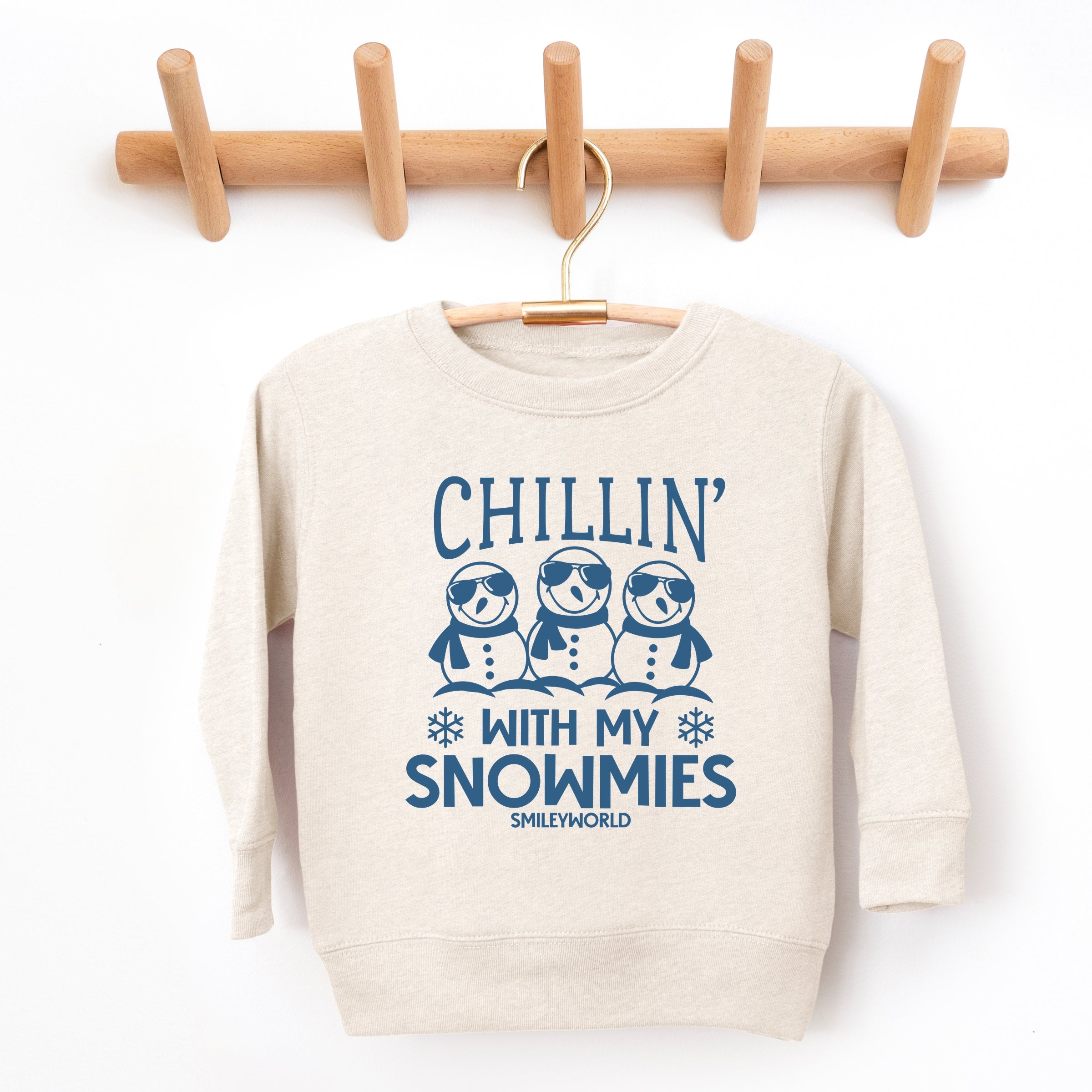 SmileyWorld Chillin' With My Snowmies - Toddler Graphic Sweatshirt and Youth Graphic Sweatshirt