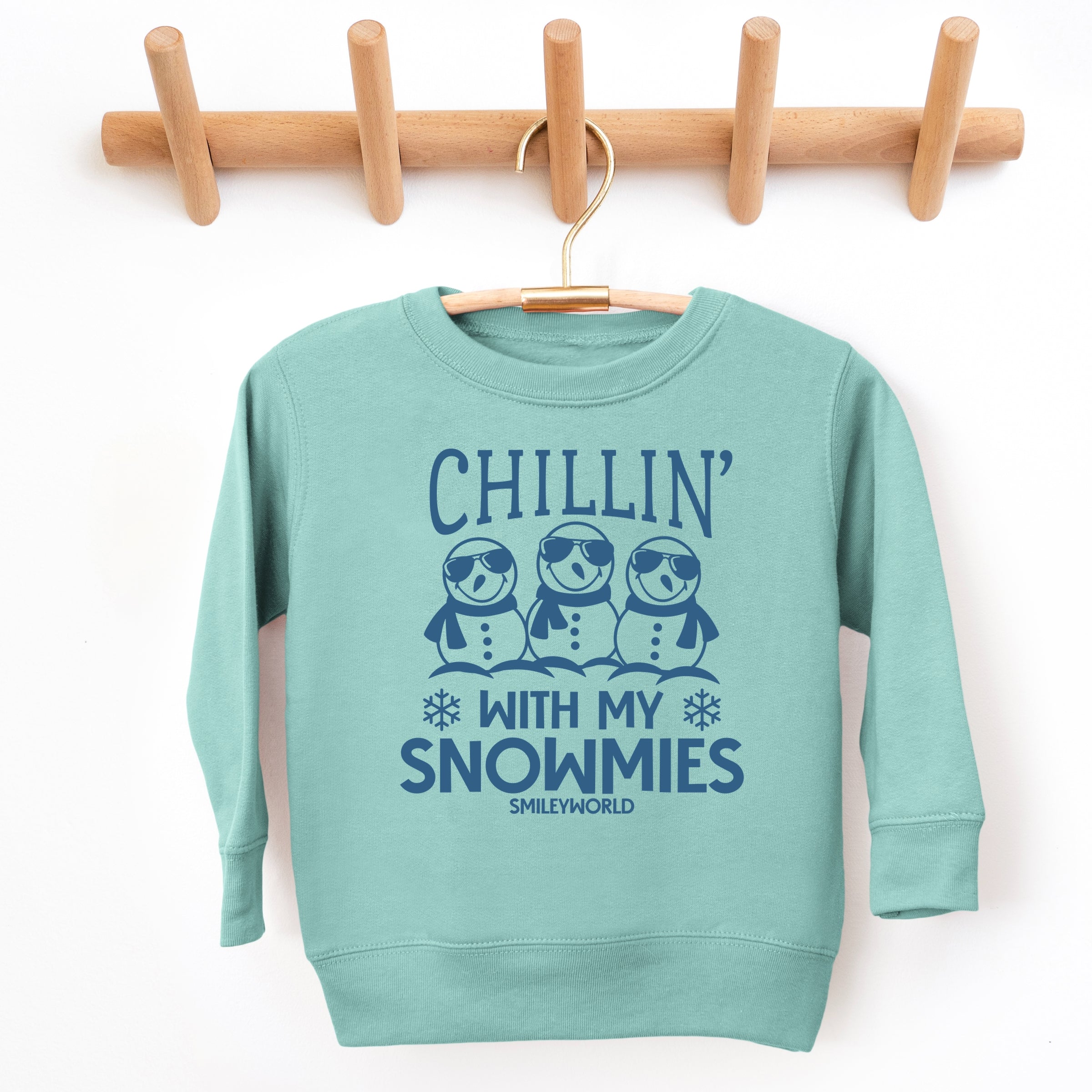 SmileyWorld Chillin' With My Snowmies - Toddler Graphic Sweatshirt and Youth Graphic Sweatshirt