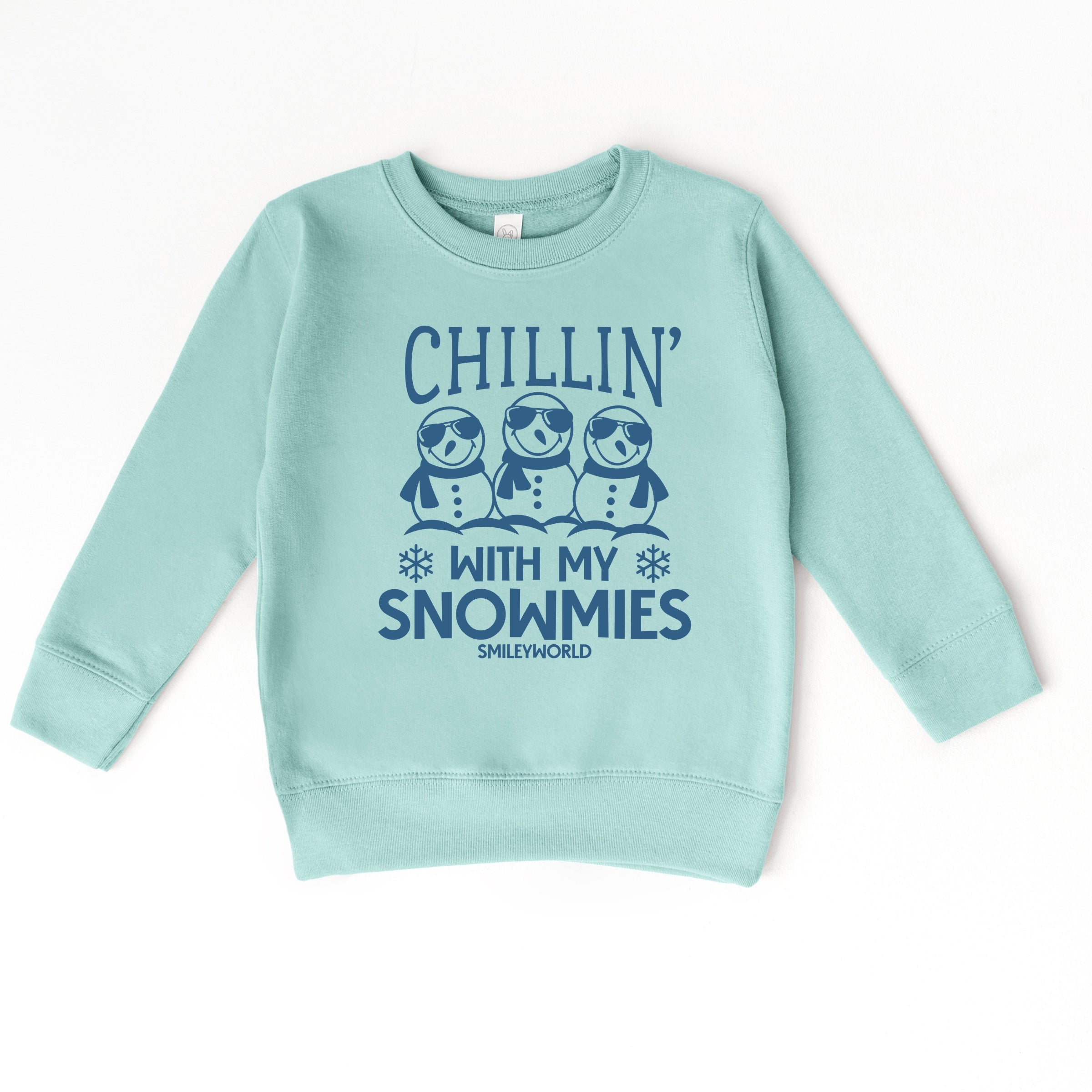 SmileyWorld Chillin' With My Snowmies - Toddler Graphic Sweatshirt and Youth Graphic Sweatshirt